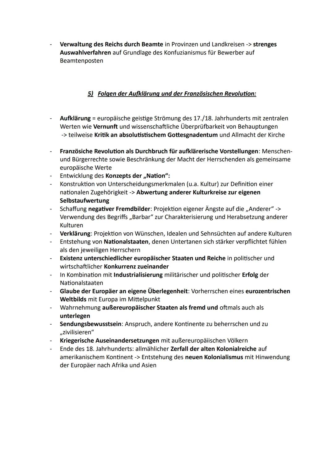 # China und die Imperialistischen Mächte
1) Zentrale Figuren der Qing-Dynastie vom 18. Bis zum 20. Jahrhundert:
1644 -> Herrschaftsbeginn