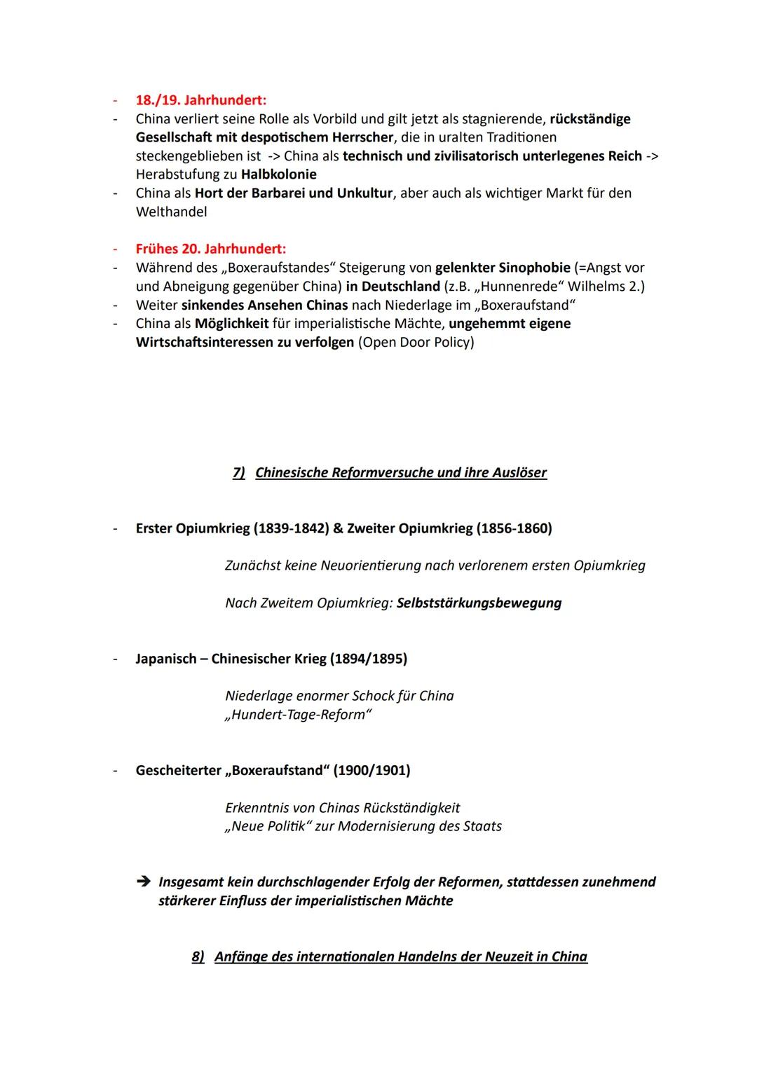 # China und die Imperialistischen Mächte
1) Zentrale Figuren der Qing-Dynastie vom 18. Bis zum 20. Jahrhundert:
1644 -> Herrschaftsbeginn