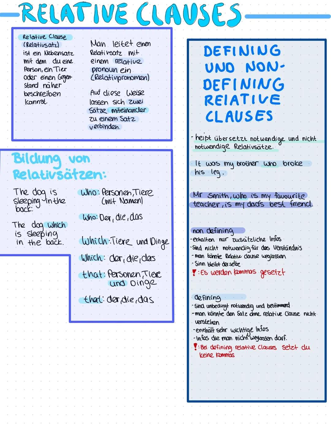 Relative clauses