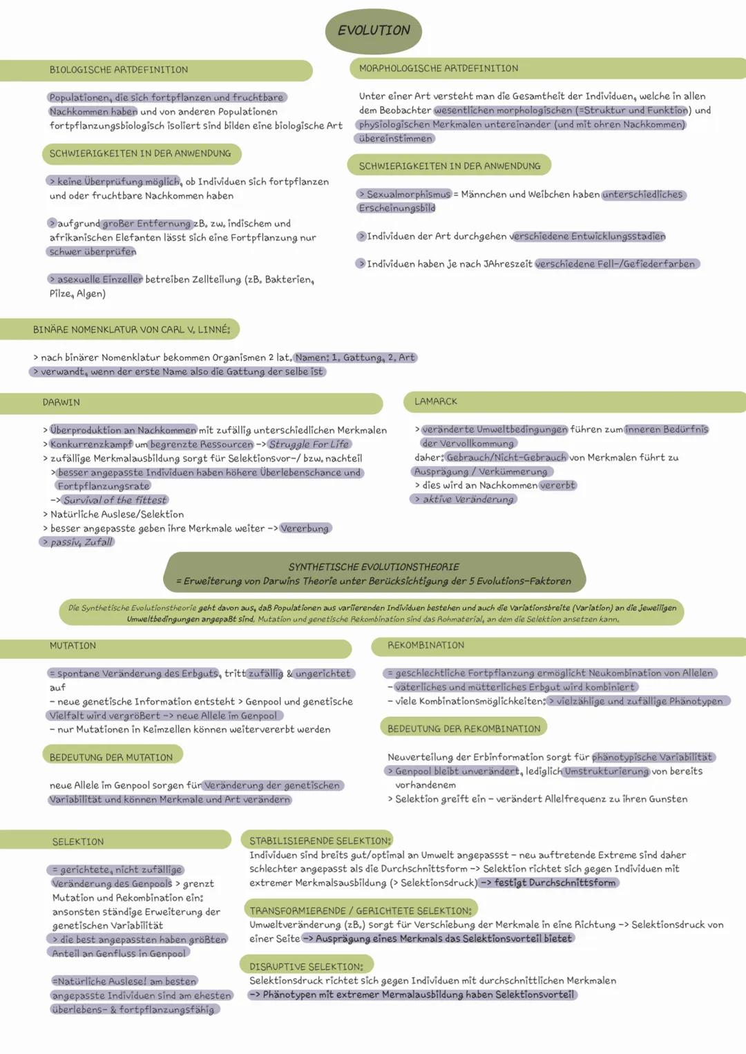 # EVOLUTION
BIOLOGISCHE ARTDEFINITION
MORPHOLOGISCHE ARTDEFINITION
Populationen, die sich fortpflanzen und fruchtbare
Nachkommen haben un