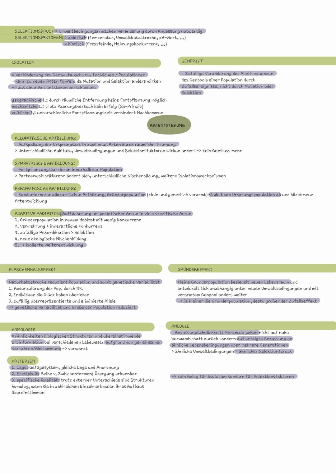 # EVOLUTION
BIOLOGISCHE ARTDEFINITION
MORPHOLOGISCHE ARTDEFINITION
Populationen, die sich fortpflanzen und fruchtbare
Nachkommen haben un