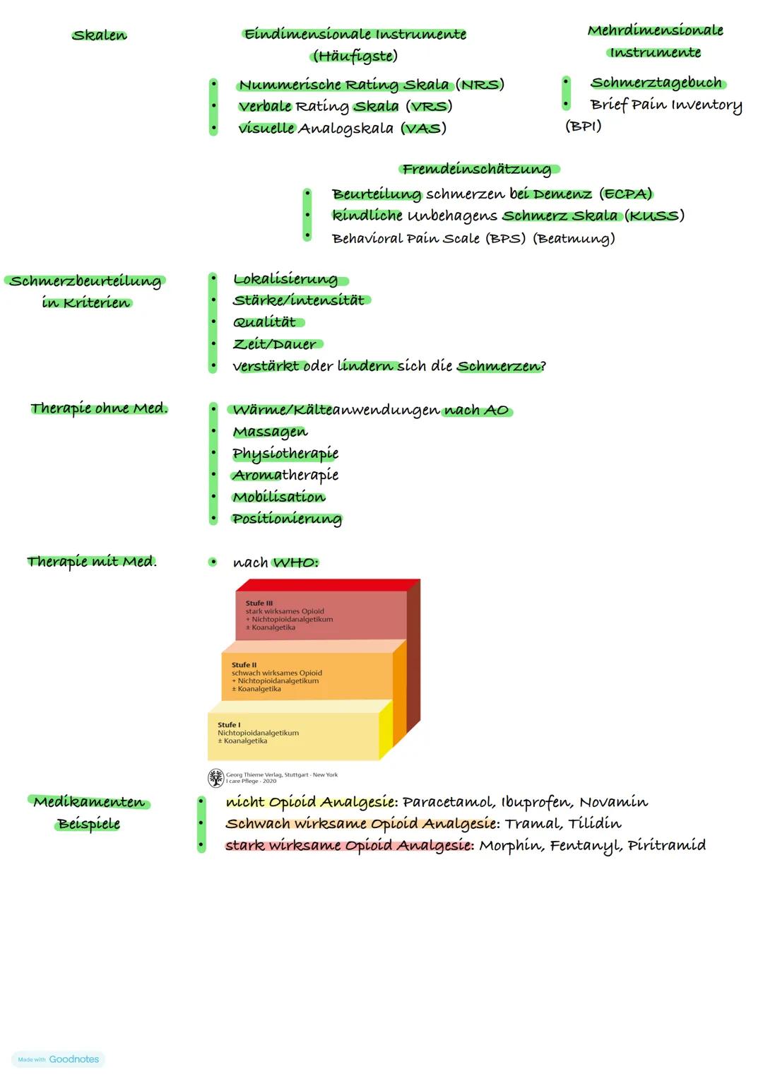 Entstehung
Schmerzmanagement
Schmerz ein unangenehmes Sinnes und Gefühlserlebnis, welches mit
Gewebeschädigungen einen Zusammenhang hat.
in