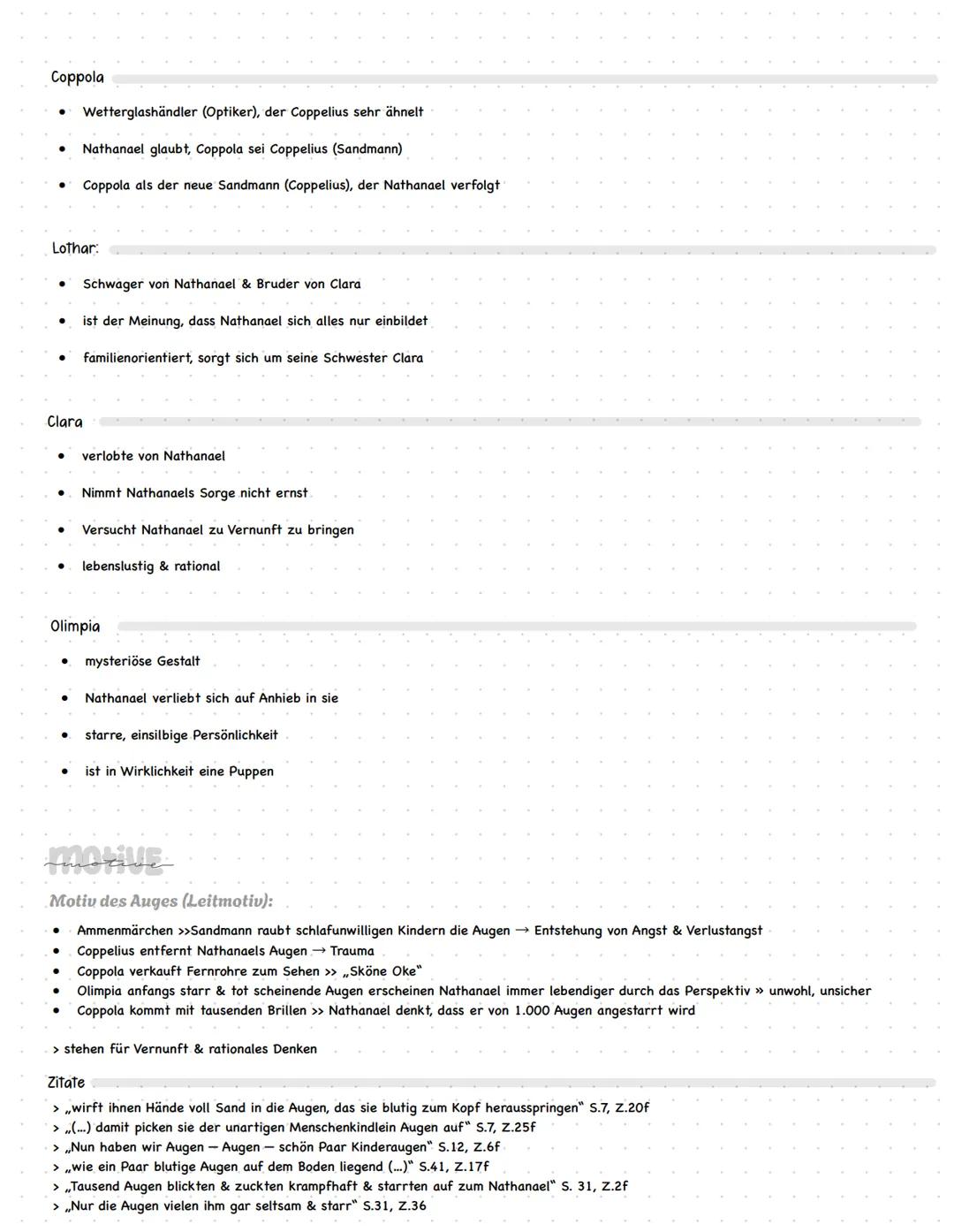 # EinFach
## Deutsch
Unterrichtsmodell
E. T. A. Hoffmann
# Der
# Sandmann
Schöningh ## Zusammenfassung
Die Hauptfigur der Erzählung ist d