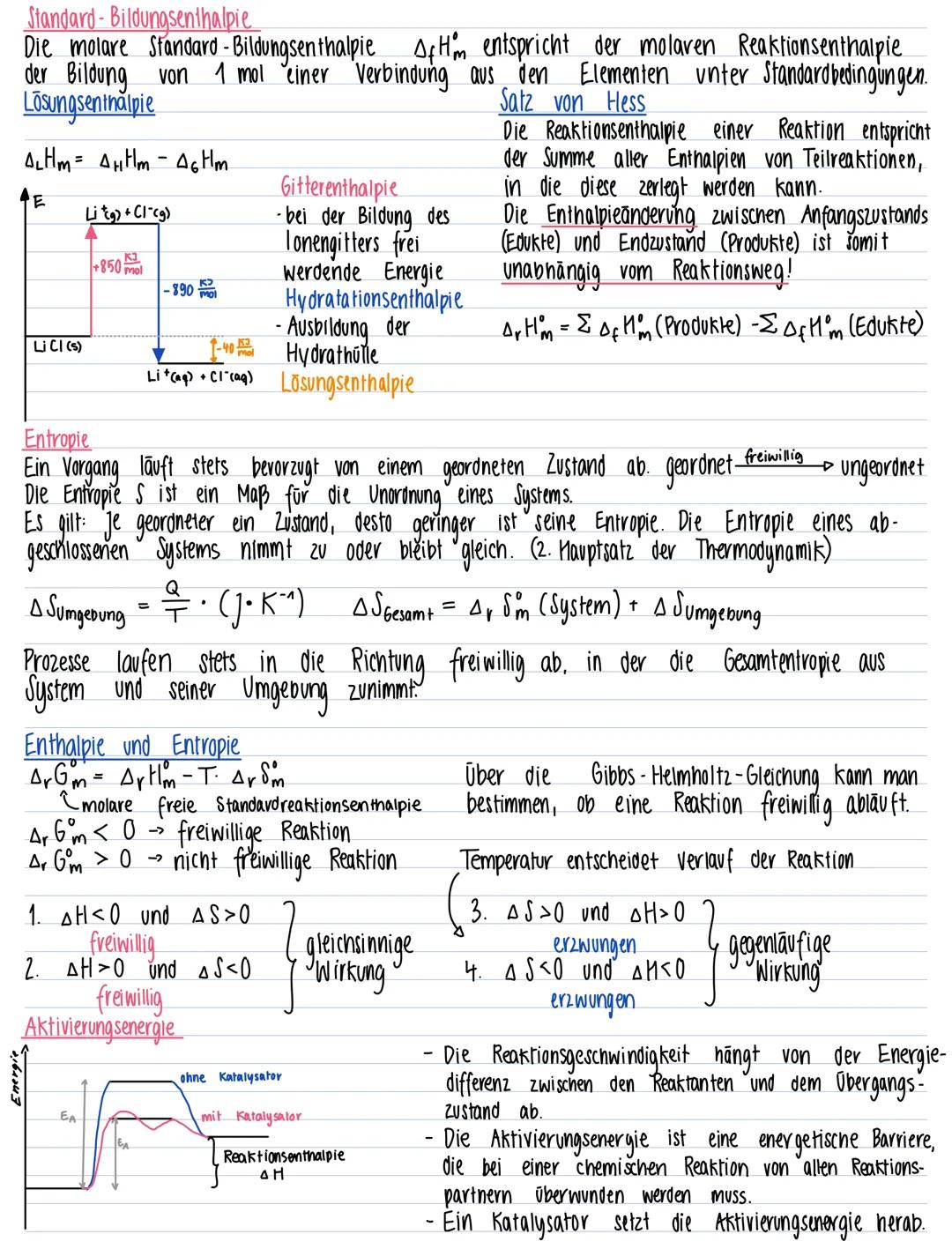 # Energie
Chemische Reaktionen und Energie
Bei chemischen Reaktionen findet neben einer Stoffumwandlung auch stets eine
Energieumwandlung s