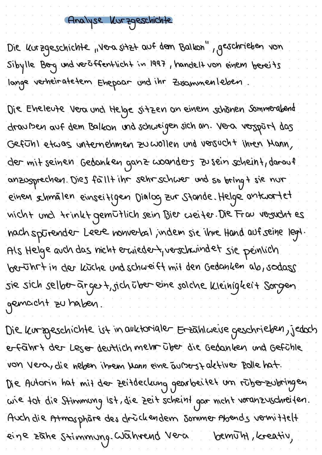 Deutsch, EF, WEB
Aufgaben:
Kommunikation
1. Analysiere die Kurzgeschichte indem du...
✓a. eine Einleitung (Einleitungssatz, Thema, Deutungsh