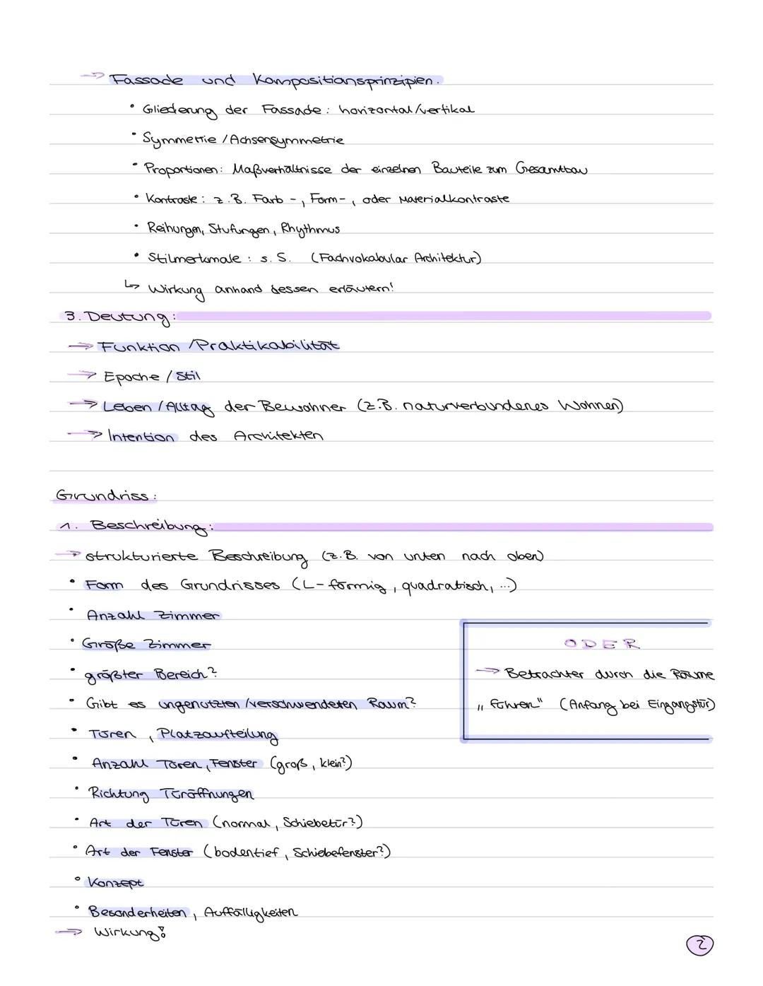 Kunst klausum #2, Q3 | Thema: Architektur
Texte:
Fassade:
1. Beschreibung einer Fassade:
10.112023
Einleitung: Grunddaten.
Architekt, B