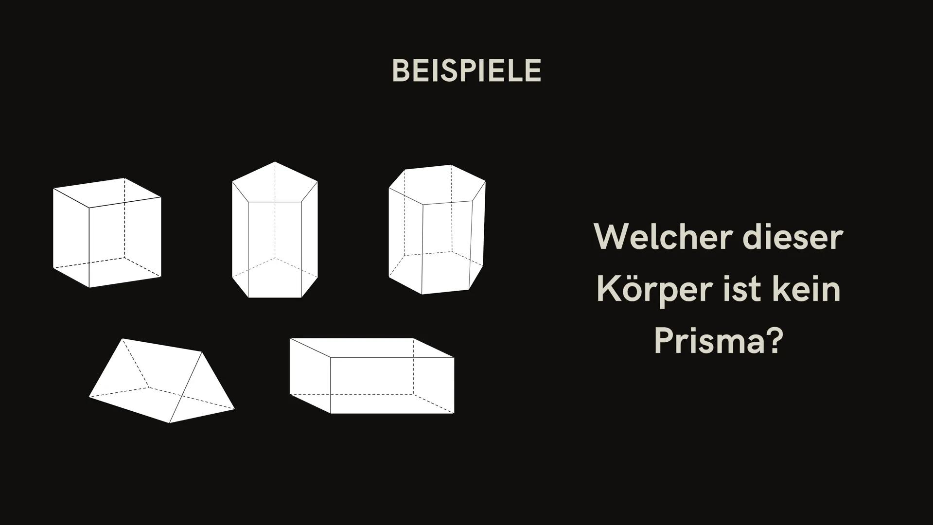 PRISMA
VICTORIA PALACIOS
ידידידידידידיו GLIEDERUNG
●
●
Definition
Spezielle Prismen
Darstellung
Volumen- und
Oberflächenberechnung
technisch