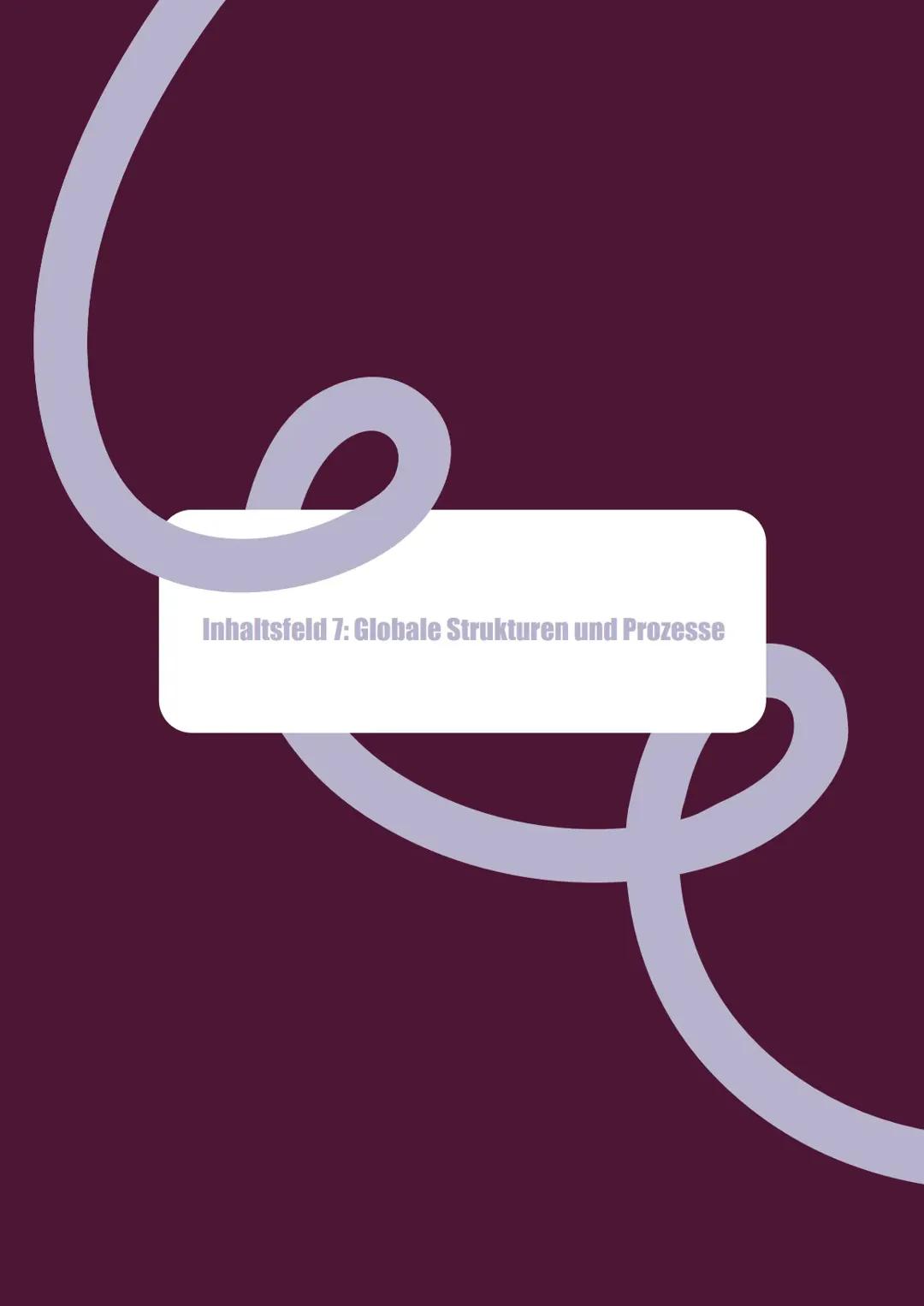 Sozialwissenschaften Abitur 2024 Inhaltsfeld 7: globale Strukturen und Prozesse