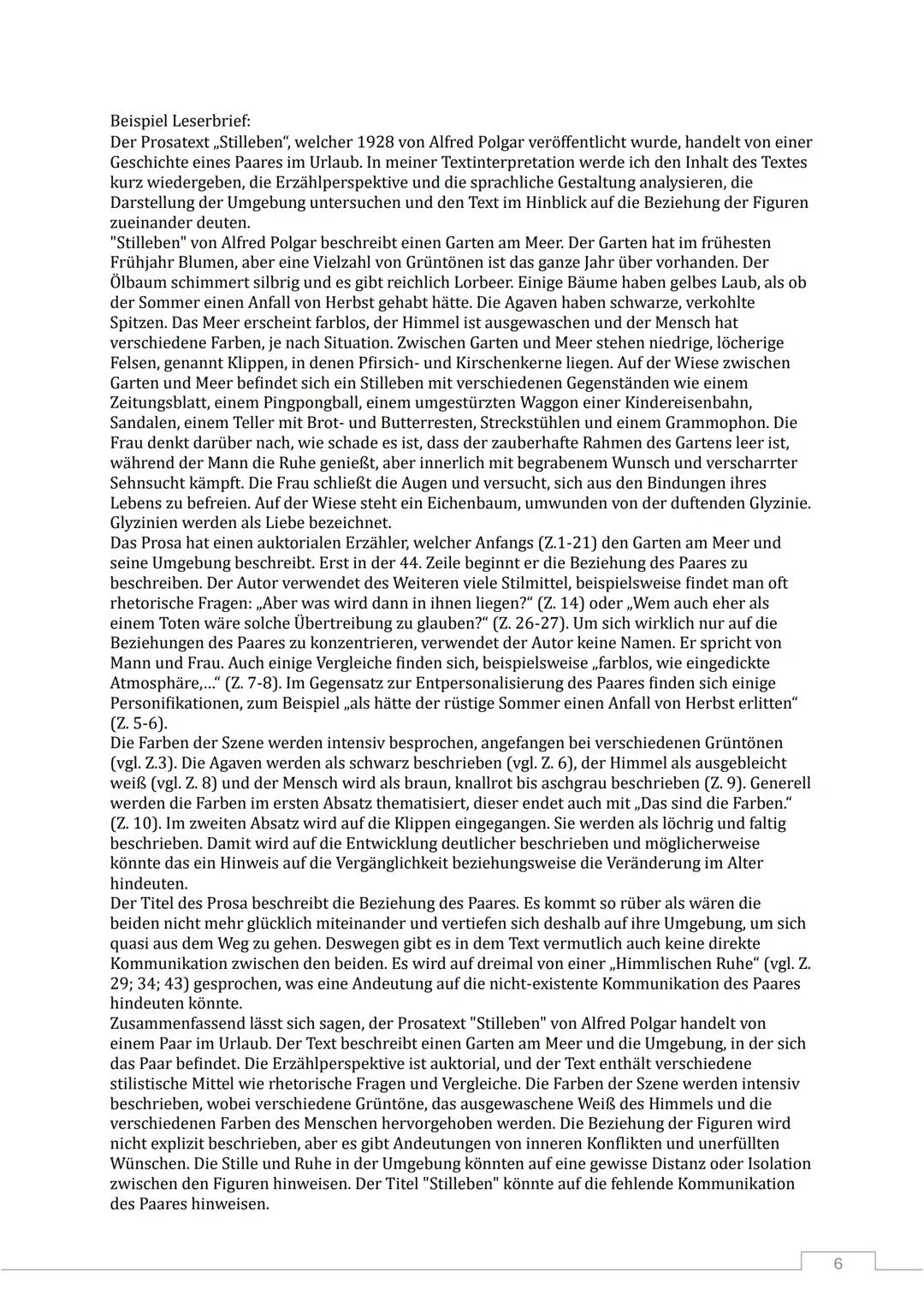 Allgemeines
Unterschreitung der Textlänge ist immer problematisch, eine Überschreitung ist in jeder
Textsorte einzeln besprochen
Die 1. Pers