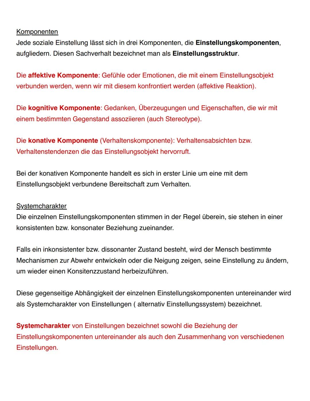 BPE 12.1 Die Schülerinnen und Schüler stellen die Merkmale von Einstellungen dar
und erläutern die Wechselwirkung von Einstellungskomponent