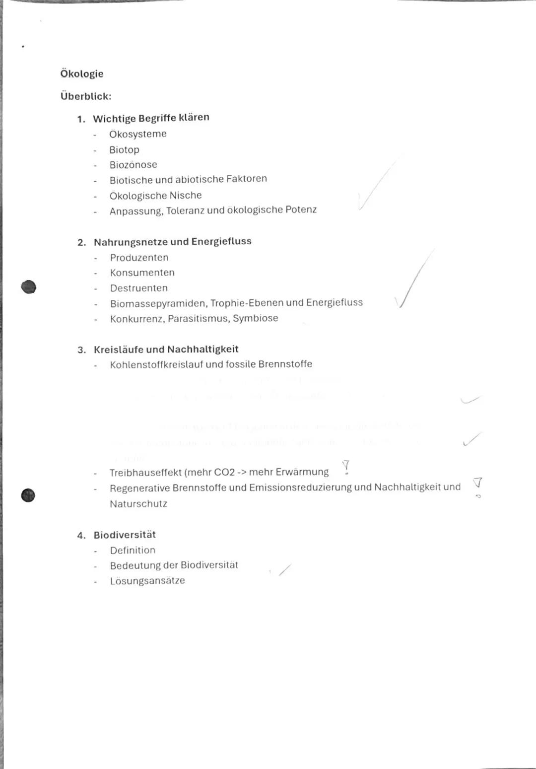 Ökologie
Überblick:
1. Wichtige Begriffe klären
- Okosysteme
- Biotop
- Biozonose
- Biotische und abiotische Faktoren
- Okologische Nische