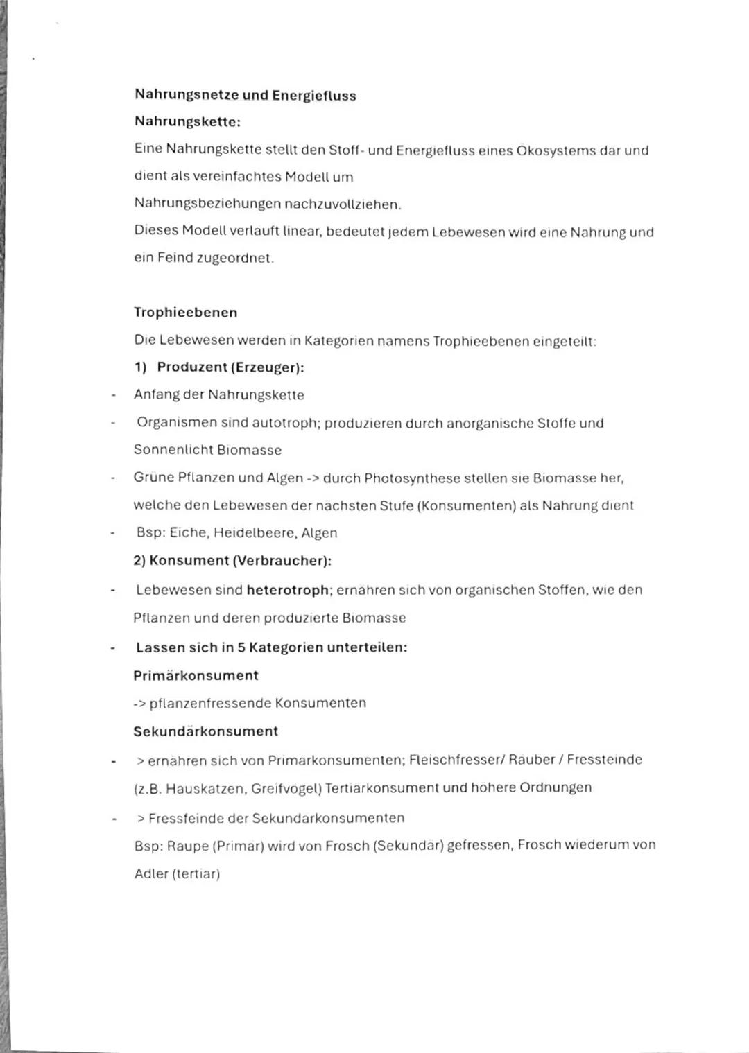 Ökologie
Überblick:
1. Wichtige Begriffe klären
- Okosysteme
- Biotop
- Biozonose
- Biotische und abiotische Faktoren
- Okologische Nische