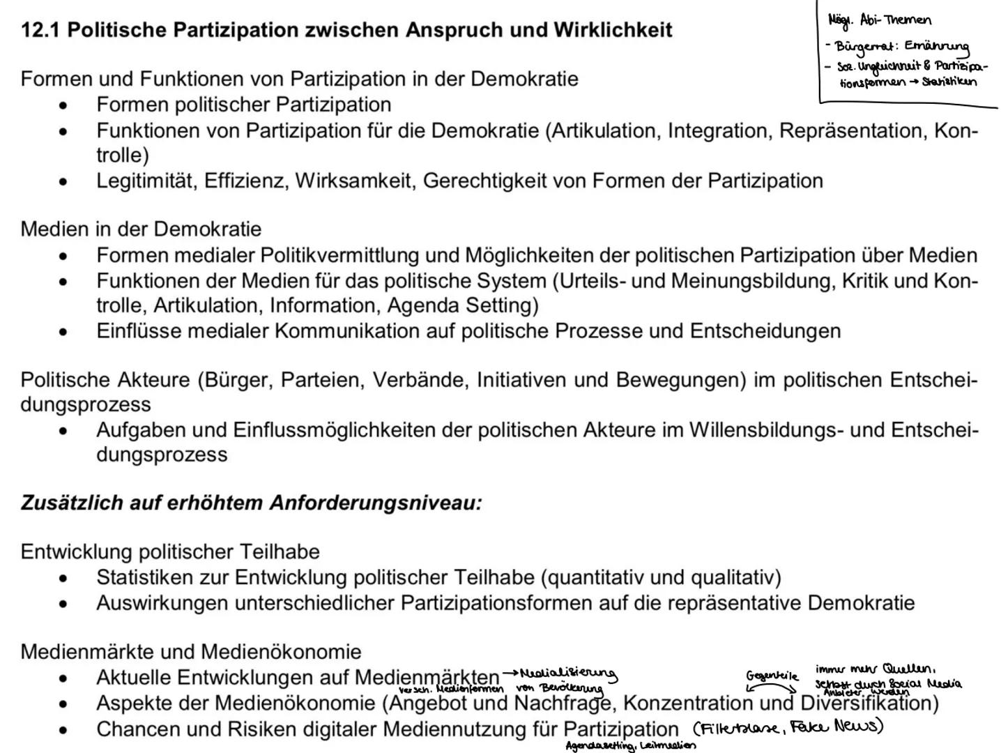 # Politische Partizipation
zwischen Anspruch &
WIRKLICHKEIT # 12.1 Politische Partizipation zwischen Anspruch und Wirklichkeit
Formen und