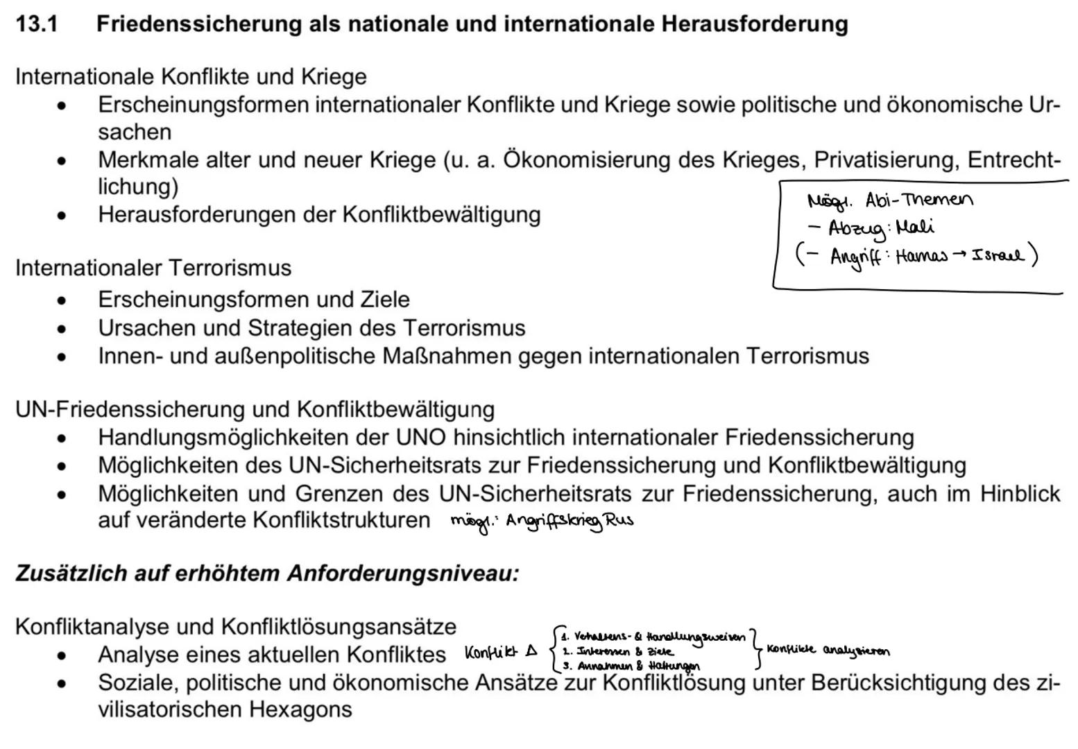 # Friedenssicherung ALS
NATIONALE & INTERNATIONALE
HERAUSFORDERUNG # 13.1 Friedenssicherung als nationale und internationale Herausforderu