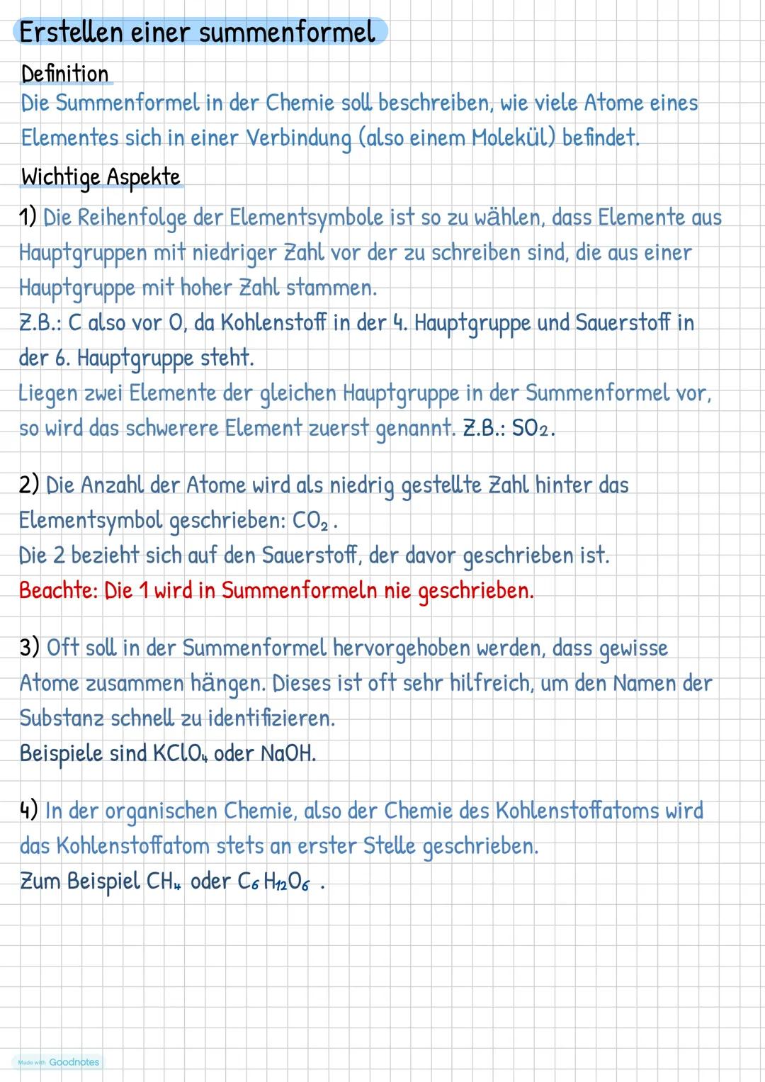 •
•
•
•
•
Chemie
Umgang mit dem PSE
Erstellen einer summenformel
Kernaussagen der 4 atommodelle
Von Bohrschen Atommodell zur Störchiometrie