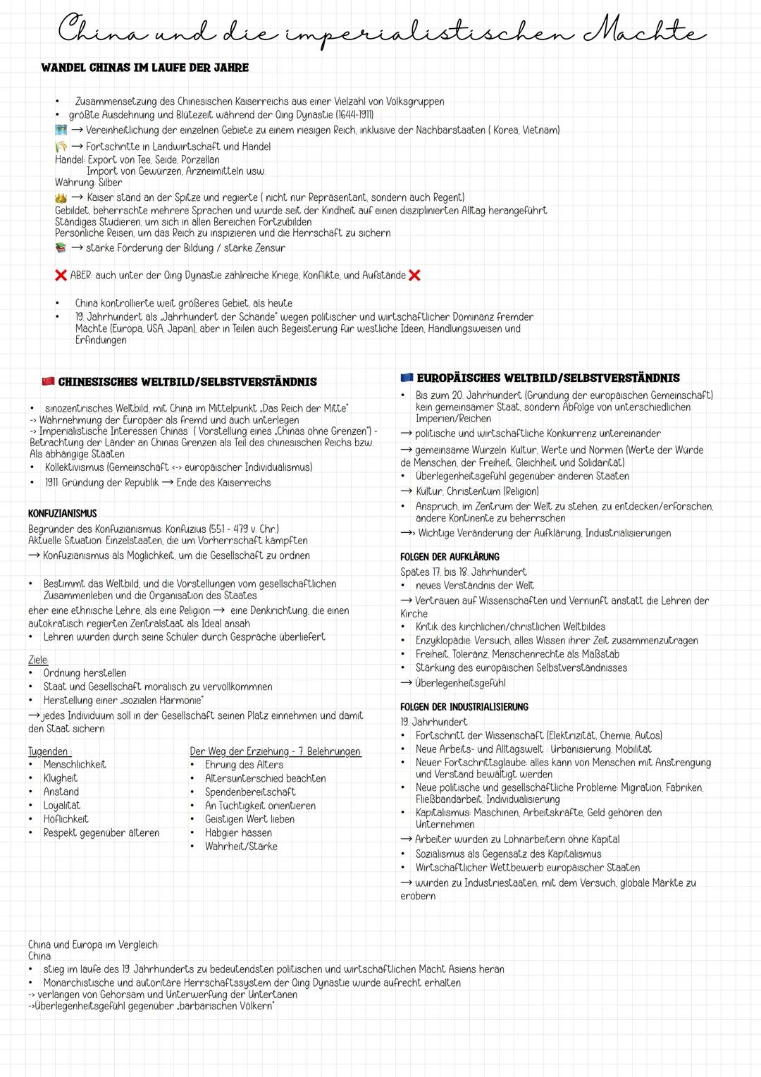 # China und die imperialistischen Machte
WANDEL CHINAS IM LAUFE DER JAHRE
- Zusammensetzung des Chinesischen Kaiserreichs aus einer Vielza