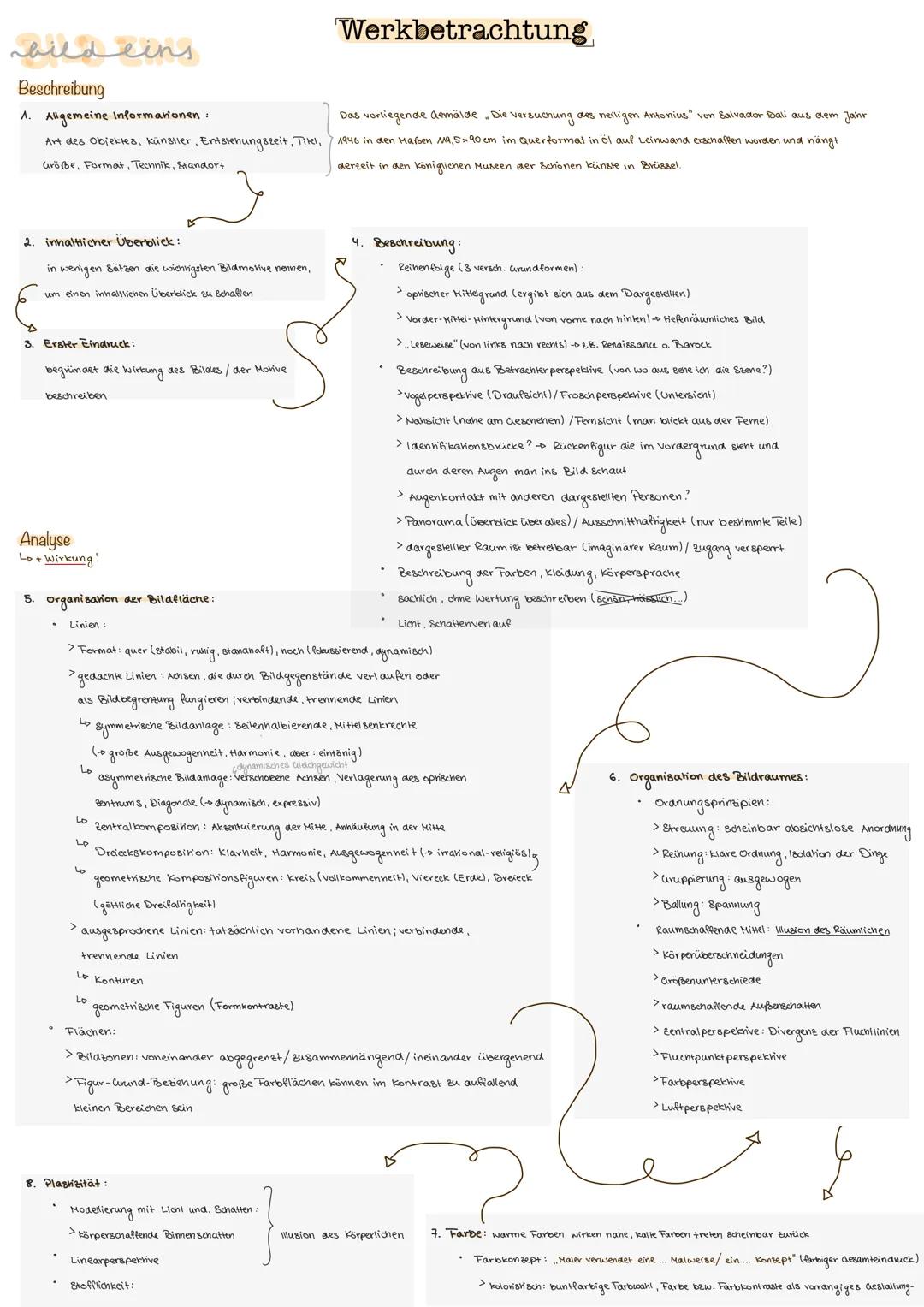 # Werkbetrachtung
## bildeins
Beschreibung
1. Allgemeine Informationen:
Art des Objektes, künstler, Entstehungszeit, Tirel, 1946 in den