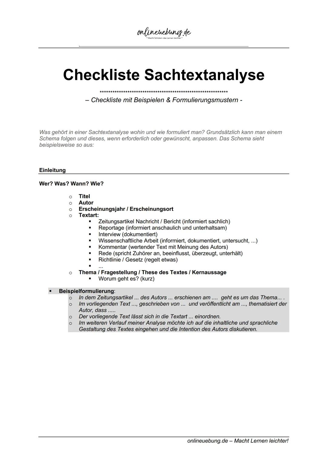 sachtextanalyse