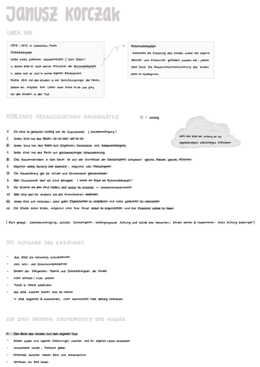 # Janusz Korczak
ÜBER IHN
- 1878-1942 in Warschau, Polen
- Sozialpädagoge
- Leiter eines jüdischen Waisenhauses (Dom Sierot)
- dieses l