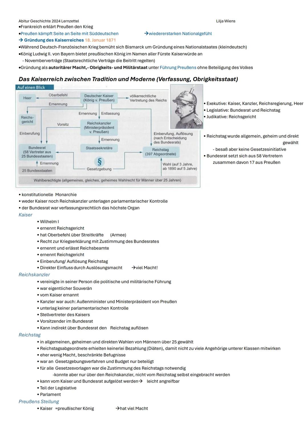 Abitur Geschichte 2024 Lernzettel
Lilja Wiens
Q1.1 Die deutsche Revolution von 1848/49 - Markstein auf dem Weg zu
Parlamentarismus, Demokrat