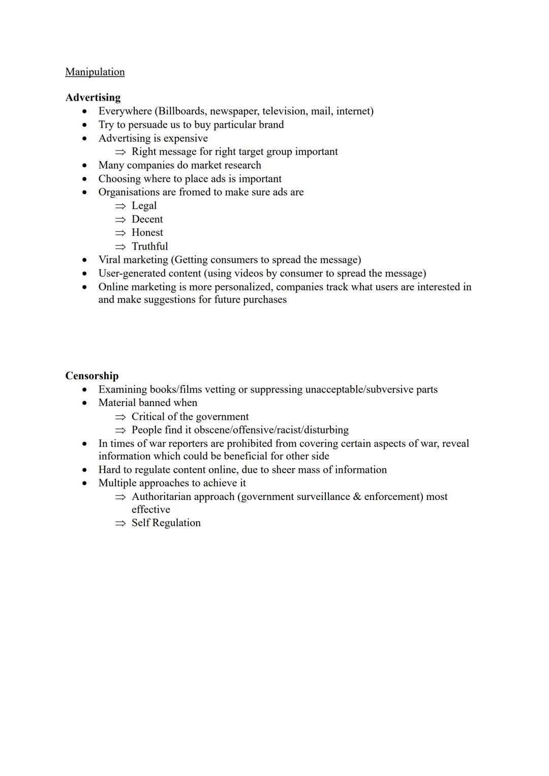 Media
The media
Communication channels through which news, entertainment, education, data
or promotional messages are disseminated.
Media in