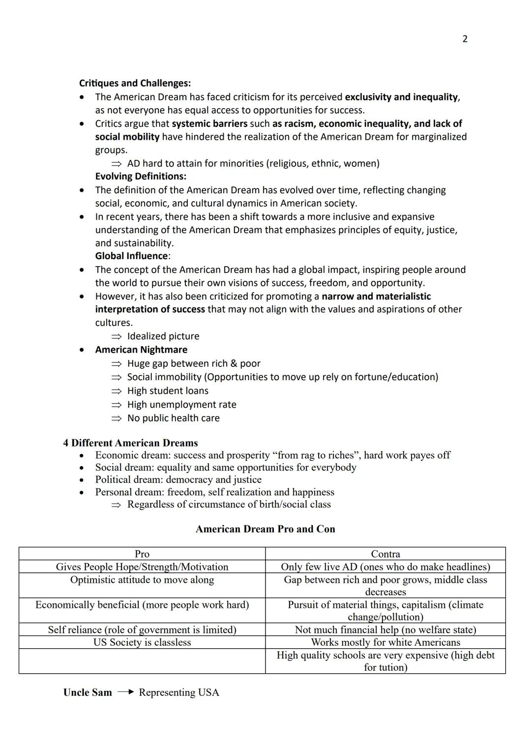 Politics, culture, society
Between tradition and change
USA
1
From Past to present
Historical development of immigration
•
•
•
•
•
Arrival o