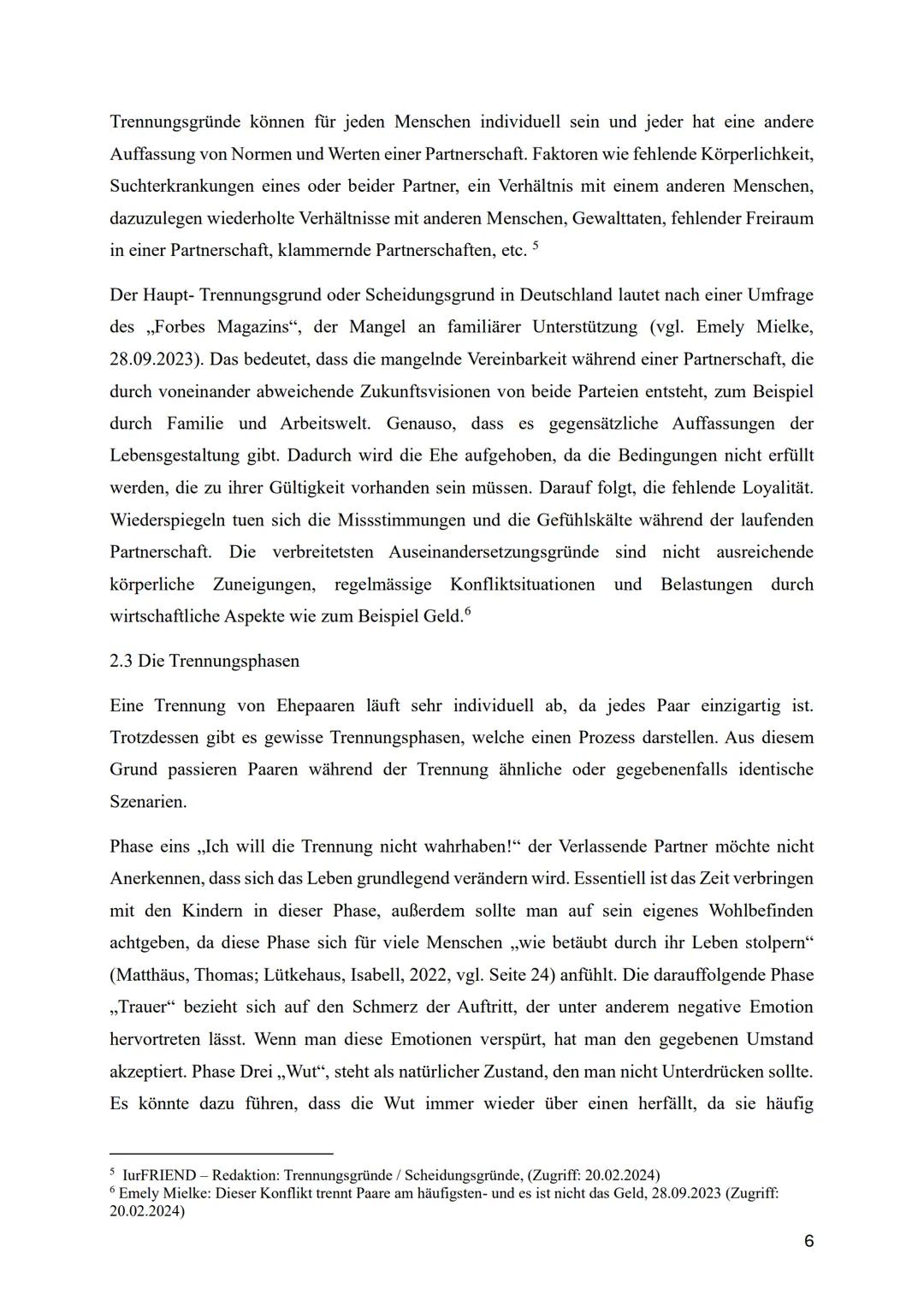 Inwiefern beeinflussen getrennte Eltern die Psyche
des Kindes und die Identitätsentwicklung?
Facharbeit Pädagogik
Pädagogik Leistungskurs Q1