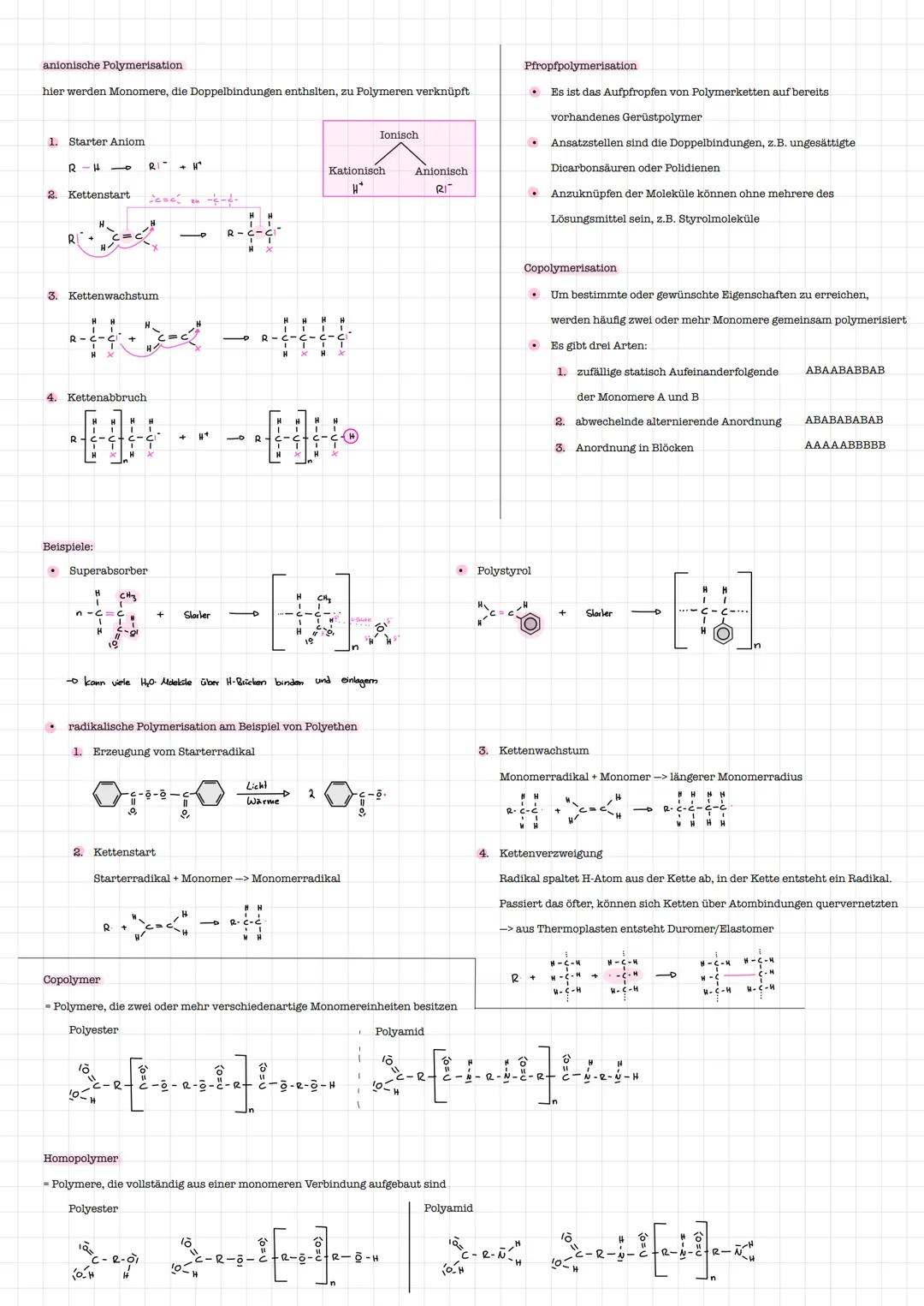 # Wichtige Begriffe
Kunststoffe
- Die Begriffe „Polymer" und „Kunststoff werden mehr oder weniger synonym verwende
- „Kunststoff betont a