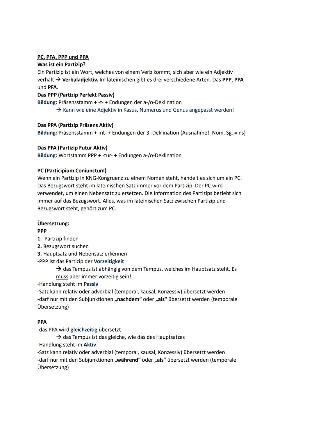 Latein Grammatik
Kasusfragen:
Nominativ Wer oder was?
Genitiv Wessen?
Dativ Wem?
Akkusativ Wen oder was?
Ablativ Womit/wodurch, wovon, wann