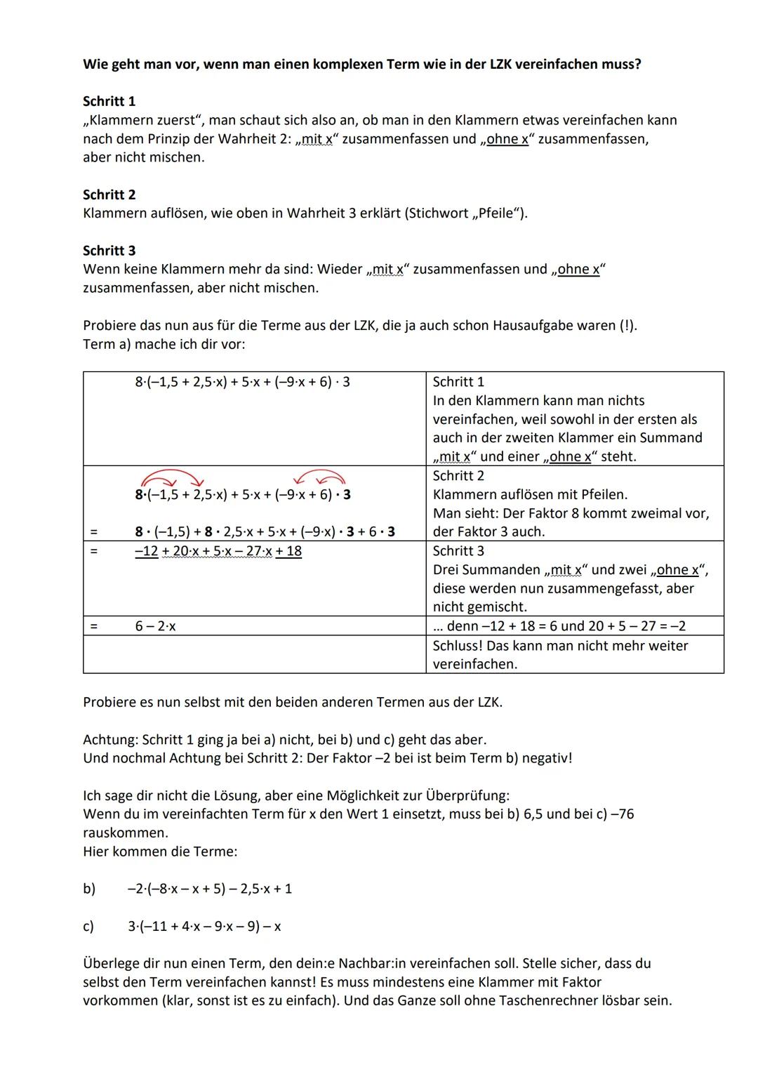 Also nochmal ganz von vorne.
Welche Wahrheiten muss man kennen, weil sonst alles schief geht?
Wahrheit 1
Etwas,,mit x" und etwas,,ohne x" ka