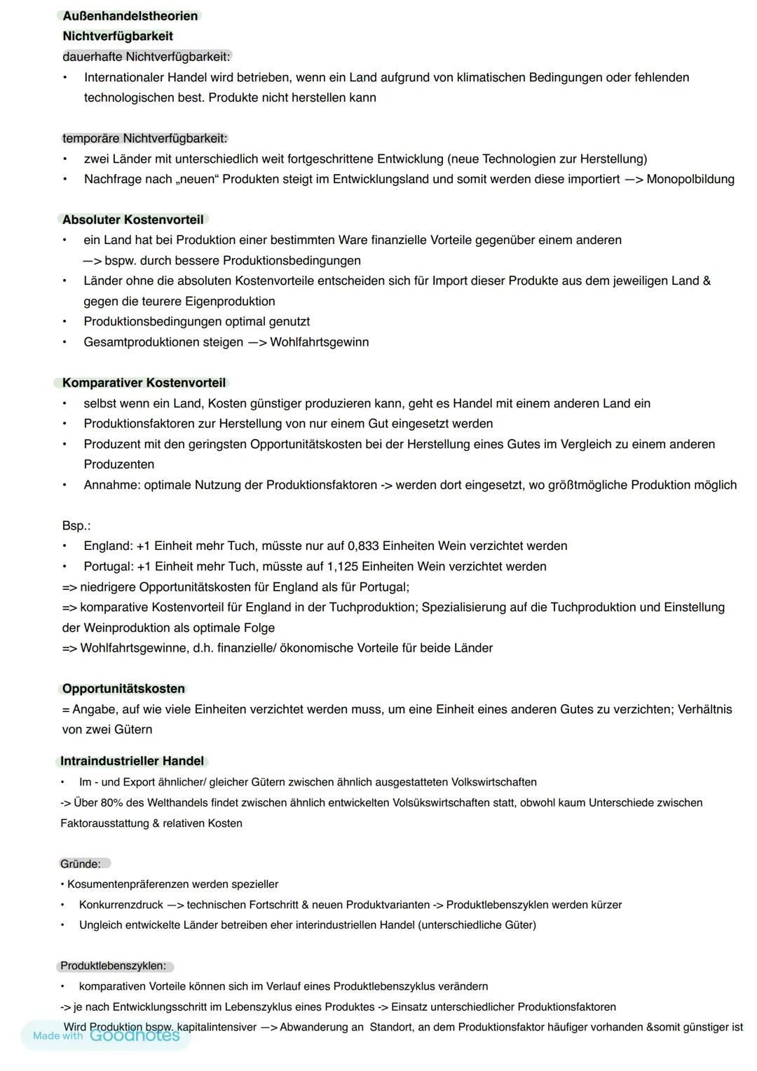 # 13.2 Chancen & Risiken wirtschaftlicher Verflechtungen
Leitbilder der europäischen Außenhandelspolitik
Freihandel
Grundannahme:
* Erhö