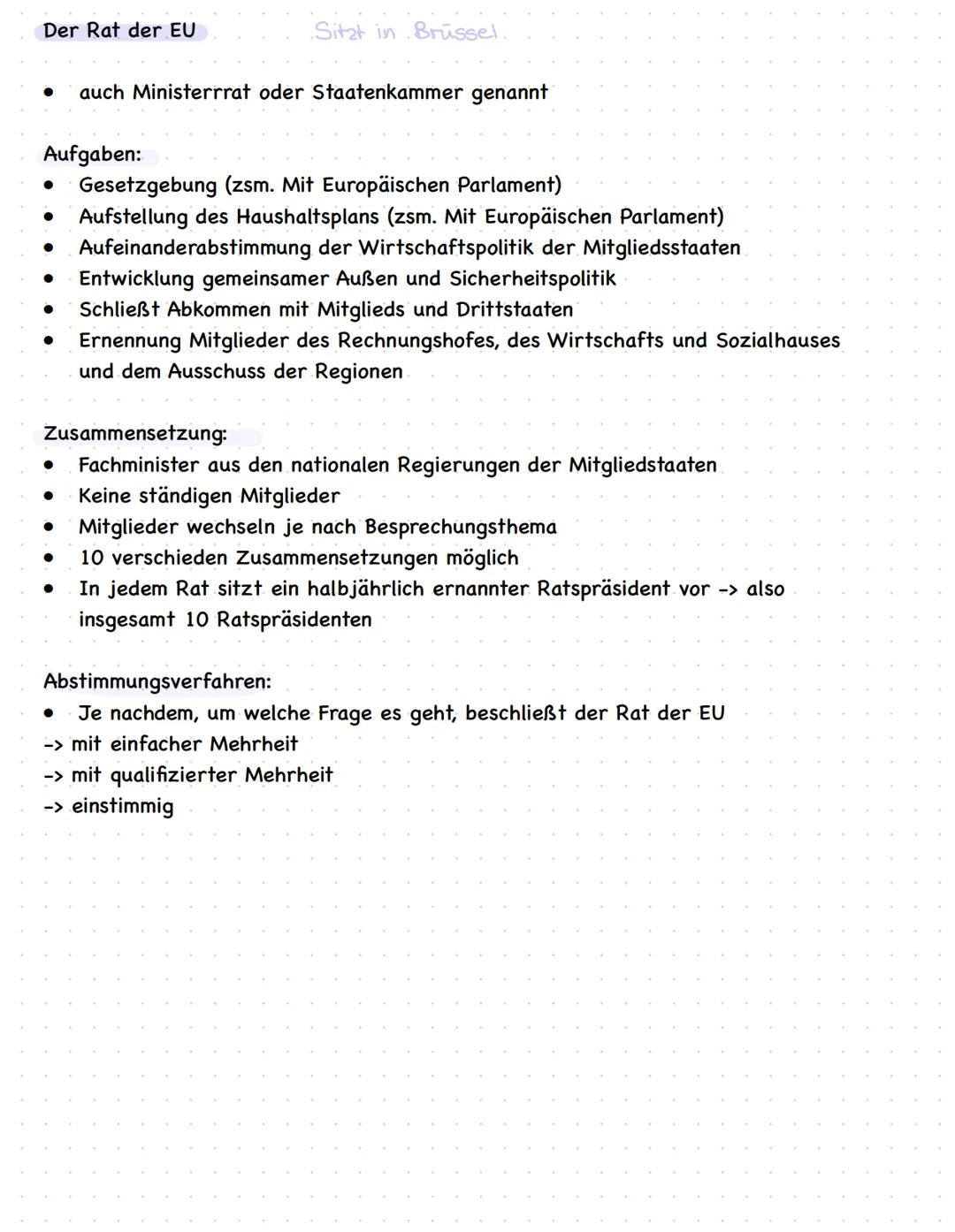 Die EU
Geschichte
1952 EGKS: Europäische Gründung für Kohle& Stahl-> Zugang zu kohle und
stahl ohne Zölle
Gründungsstaate: Italien, Frankr