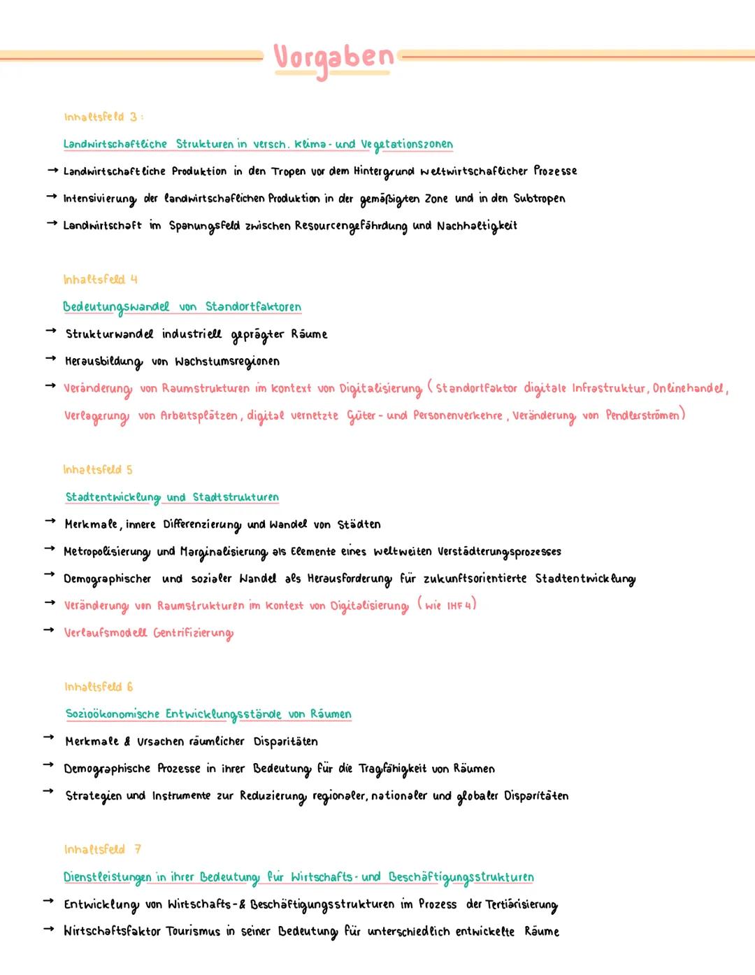 # Vorgaben
Inhaltsfeld 3:
Landwirtschaftliche Strukturen in versch. klima- und Vegetationszonen
Landwirtschaftliche Produktion in den Tro