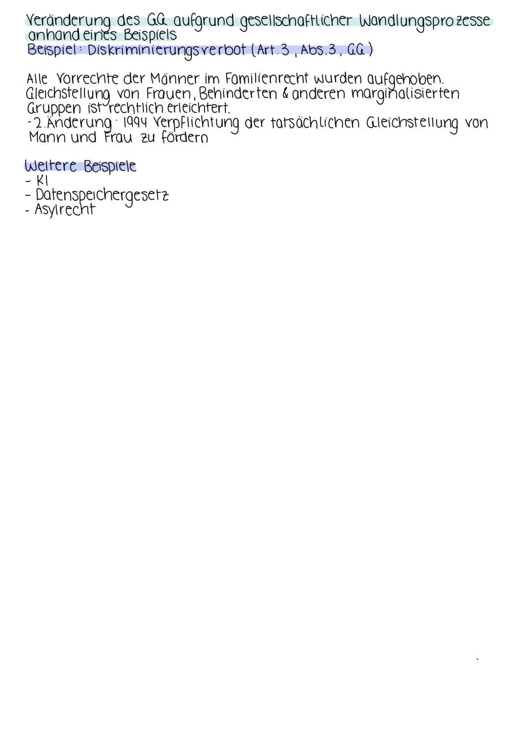 # Abi - Zusammenfassung
Grundrechte
Q1.1
- Artikel 1 wichtigster Artikel des Ga-Menschenwurde ist unantastbar
- Artikel 20 alle wichtigen S