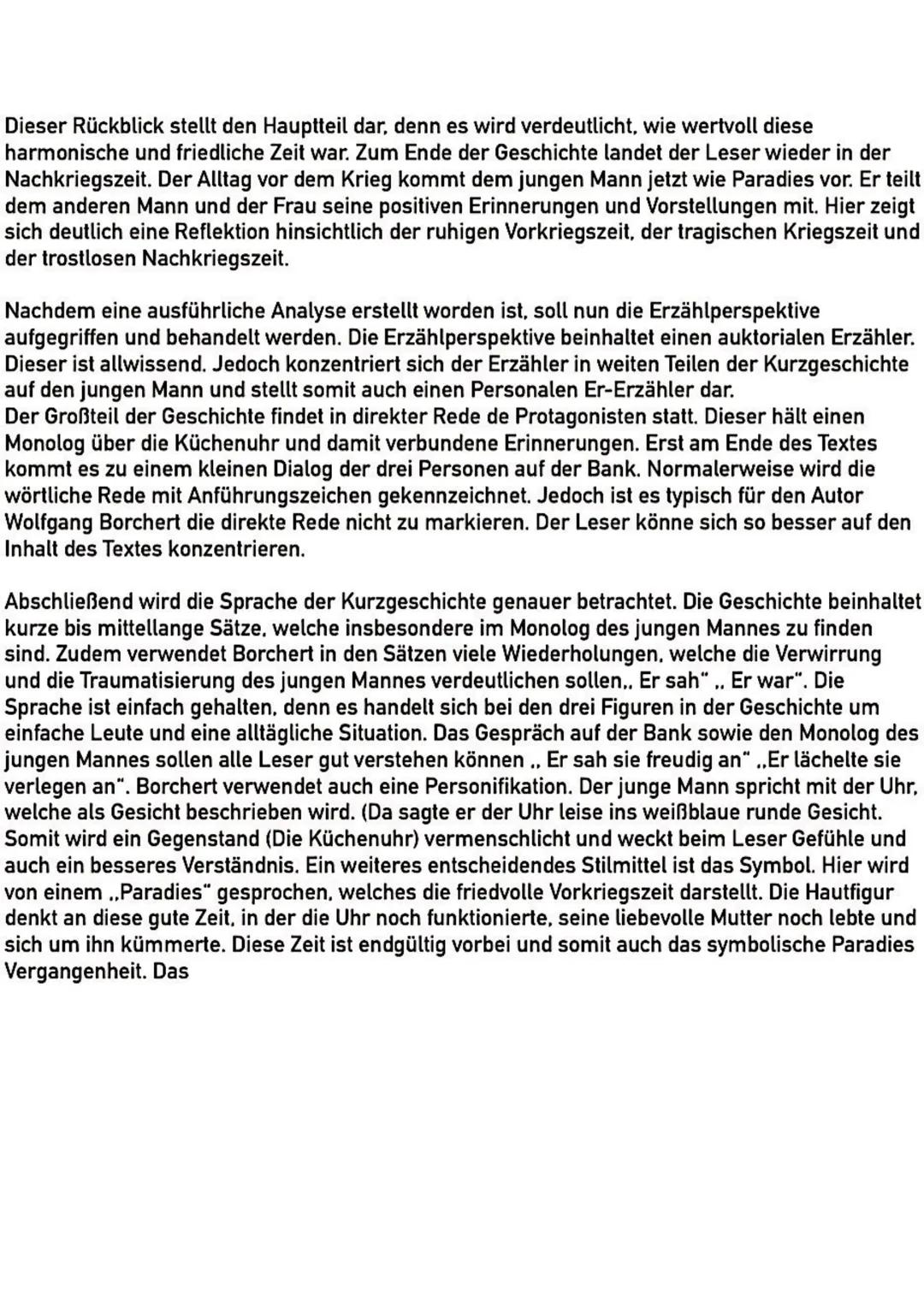 Die Küchenuhr - Wolfgang Borchert 1949
Die Kurzgeschichte..Die Küchenuhr von Wolfgang Borchert, die im Jahre 1949
veröffentlicht worden ist