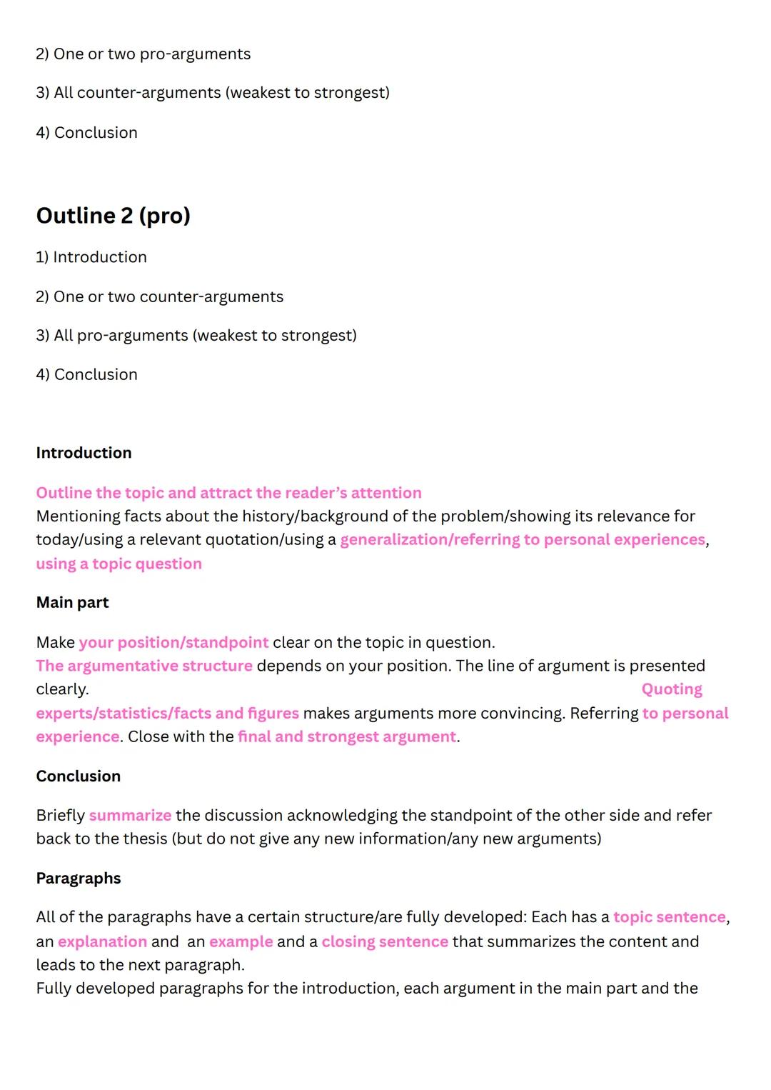 Text Analysis and Comment
Non-fictional text analysis
⚫ structure/line of argument (argumentative structure)
• style/tone/register/choice of