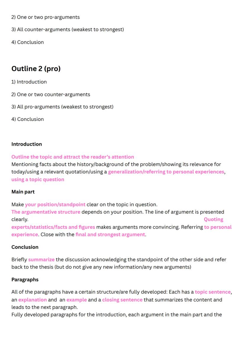 Text Analysis and Comment
Non-fictional text analysis
⚫ structure/line of argument (argumentative structure)
• style/tone/register/choice of