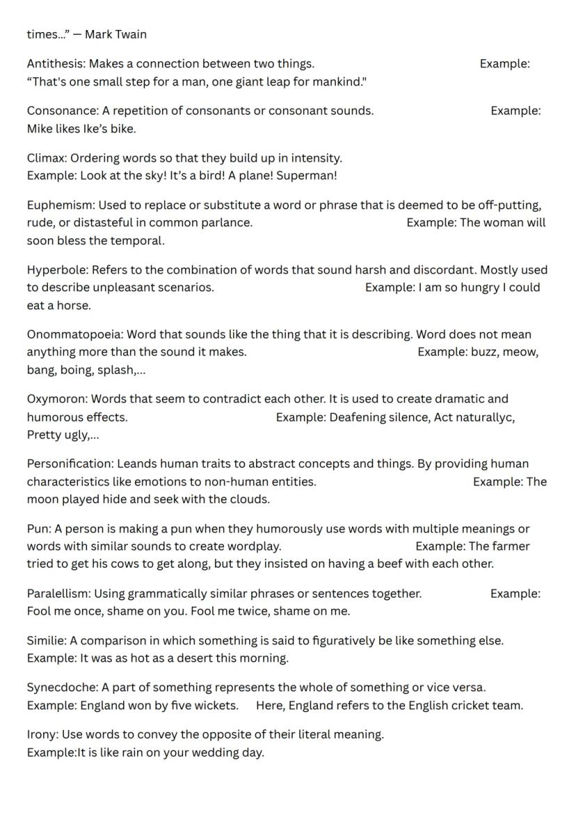 Text Analysis and Comment
Non-fictional text analysis
⚫ structure/line of argument (argumentative structure)
• style/tone/register/choice of