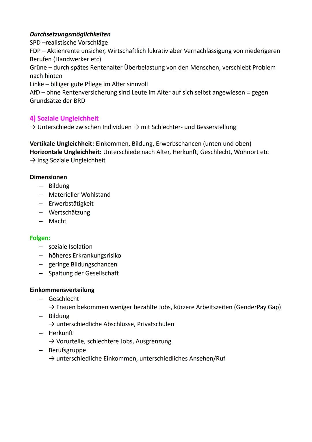 Politik Abitur GK
1) Demografischer Wandel
Definition
Bezeichnung für die Bevölkerungsentwicklung und ihre Veränderungen
Ursachen
Fertilität