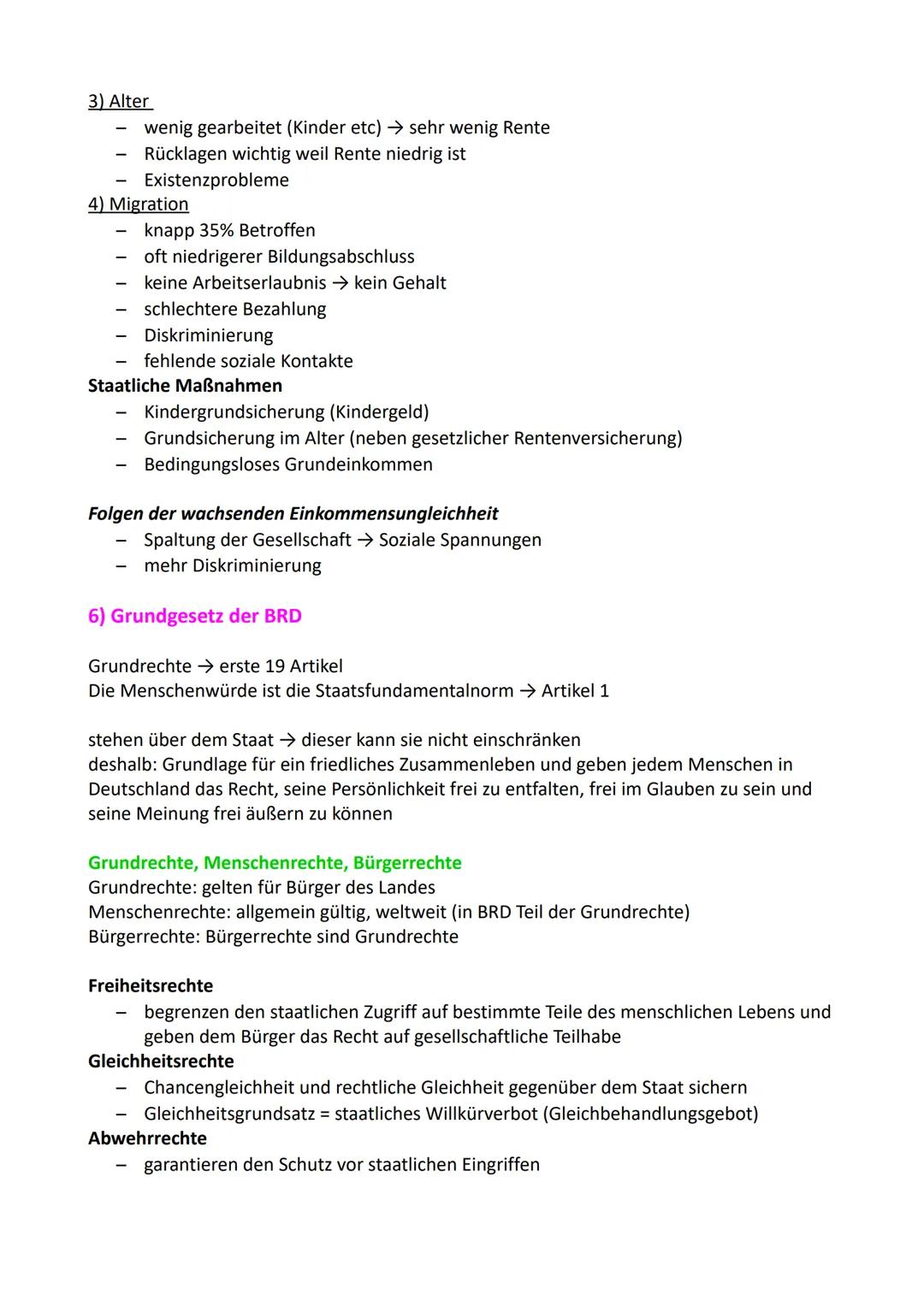 Politik Abitur GK
1) Demografischer Wandel
Definition
Bezeichnung für die Bevölkerungsentwicklung und ihre Veränderungen
Ursachen
Fertilität