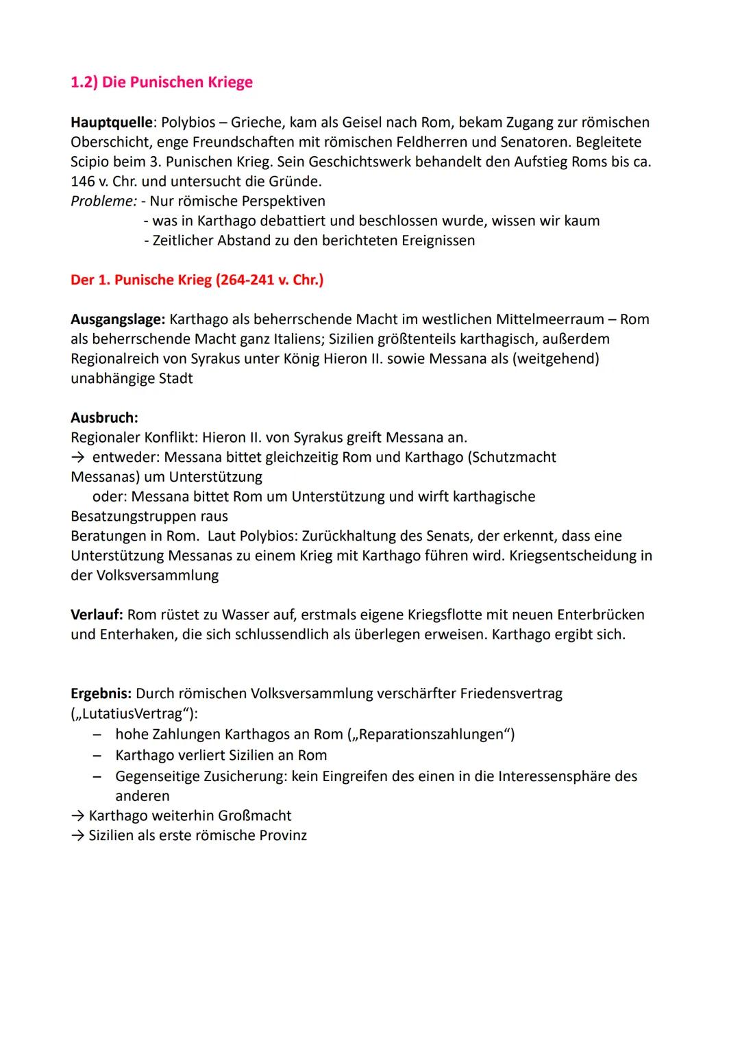 Geschichte Abitur LK
1) Rom Expansion
1.1) Grundlagen:
(ca. 500 bis 27 v. Chr.: Römische Republik → Republik als römische Staatsform)
Zentra