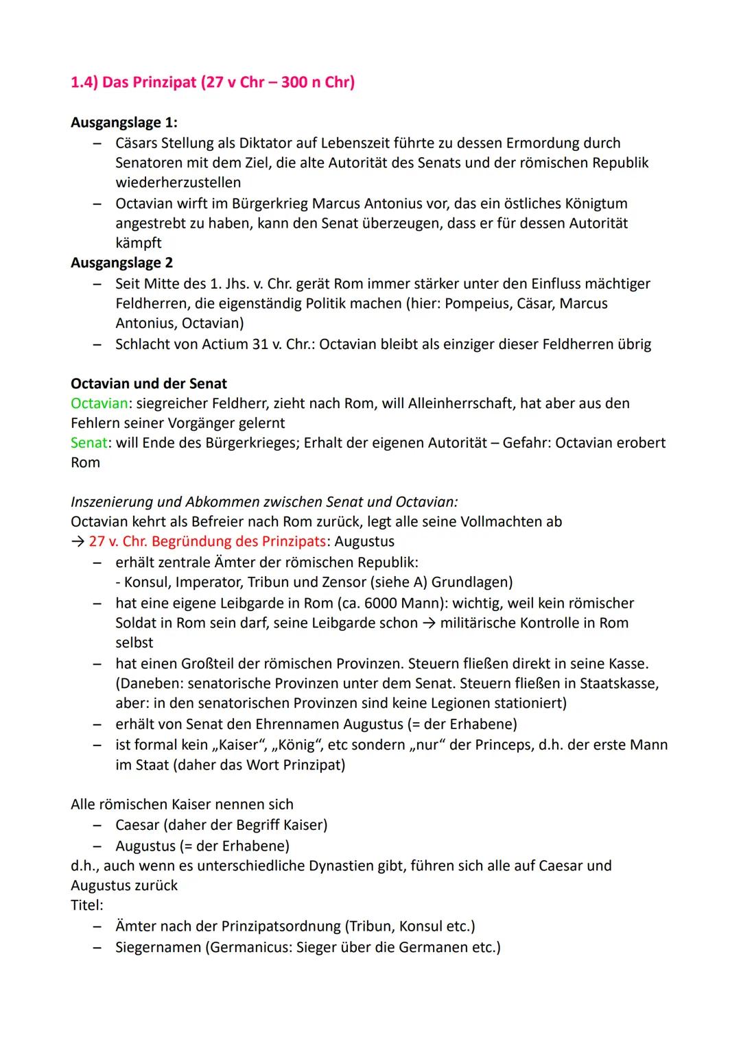 Geschichte Abitur LK
1) Rom Expansion
1.1) Grundlagen:
(ca. 500 bis 27 v. Chr.: Römische Republik → Republik als römische Staatsform)
Zentra