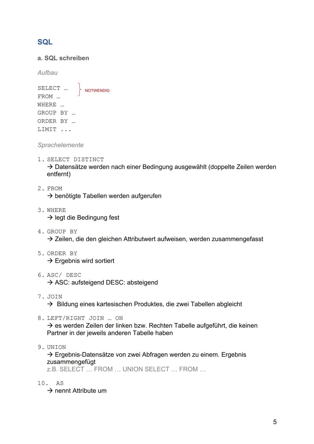 INFORMATIK
ABITUR
LERNZETTEL Inhaltsverzeichnis
Inhaltsverzeichnis
Datenbanken und Datenschutz..
Entity-Relationship-Modell.
Relationales Da