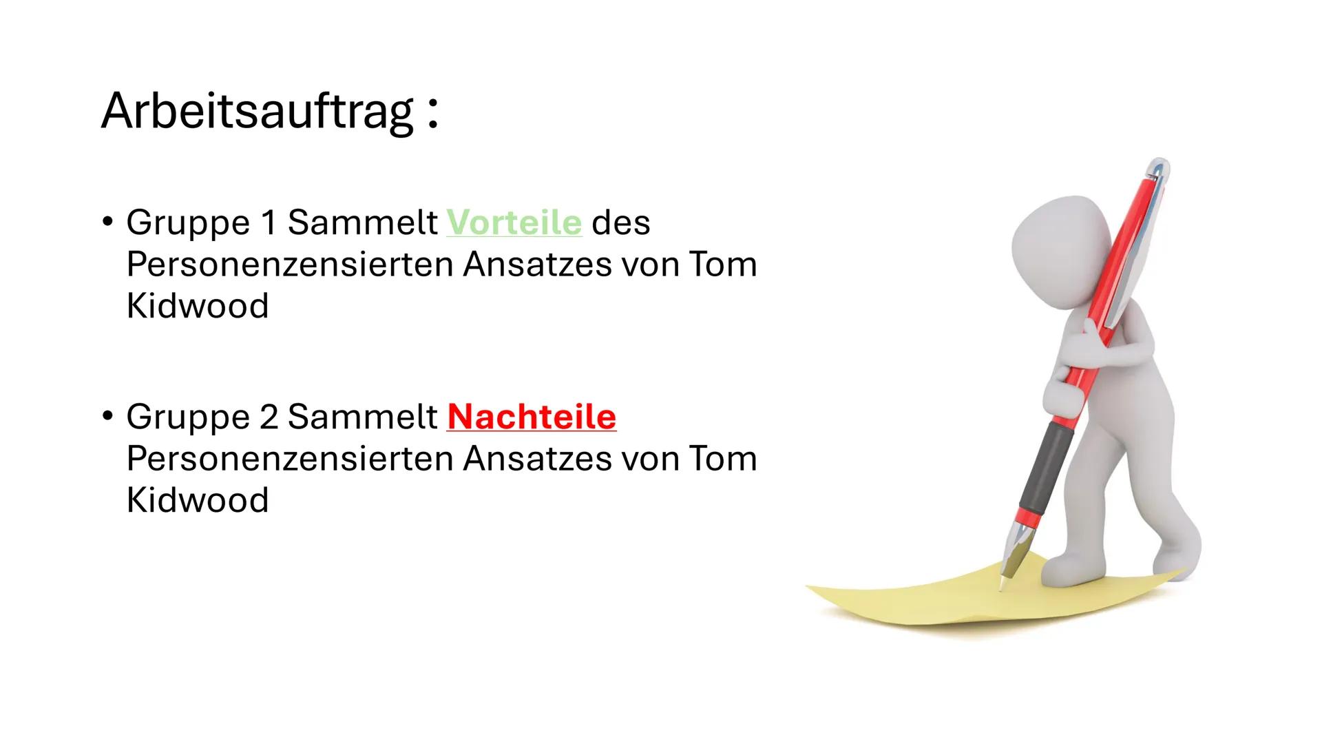 # Tom Kitwood
Personenzentrierter Ansatz
Gizem Bulut Wer ist Tom
Kitwood / Biografie
• Thomas Marris Kitwood
• 16.02.1937 in Boston Linco