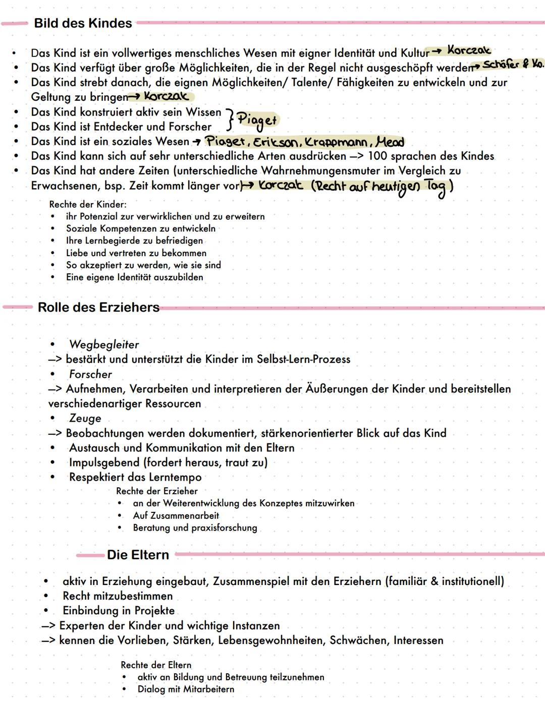 # Reggio-Pädagogik
→ reformpädagogisches Konzept
## Merkmale
kein starres, festes Modell
-> Erziehungsphilosophie
elementarpädagogische