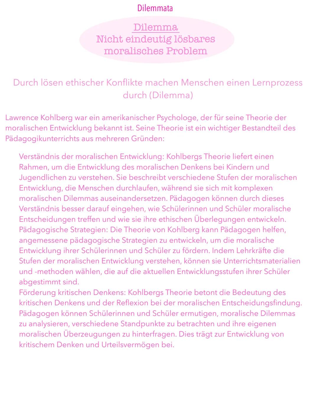 Kohlbergs
Moralentwicklungsmodell
STUFENMODELL DER MORALENTWICKLUNG
L. KOHLBERG # Stufenmodell der Moralentwicklung
L. KOHLBERG
Recherchi