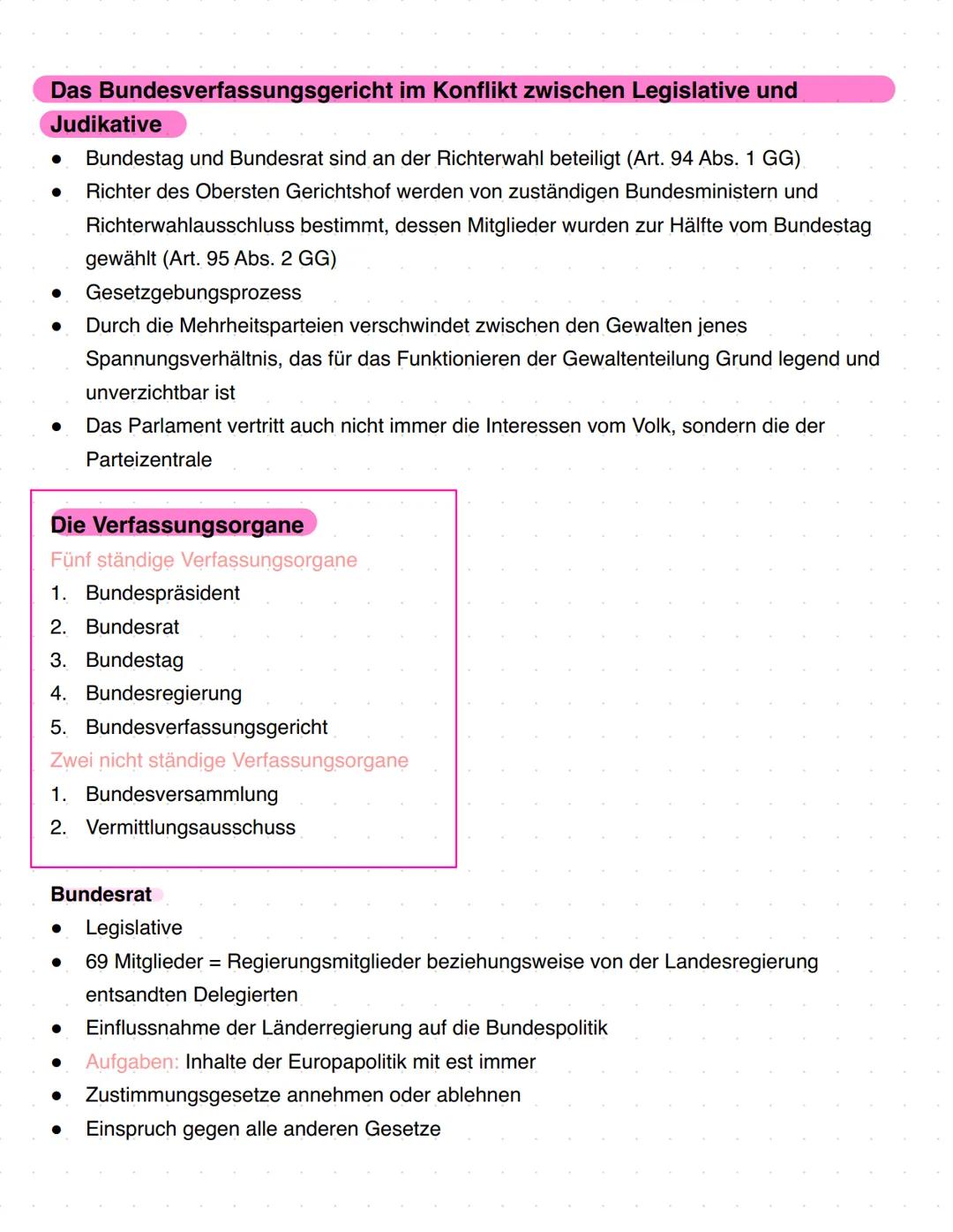 Politik und Wirtschaft 21
Q1.1 Verfassung und Verfassungswirklichkeit: Rechtsstaatlichkeit und
Verfassungskonflikte
•
•
erste 3 Absätze des