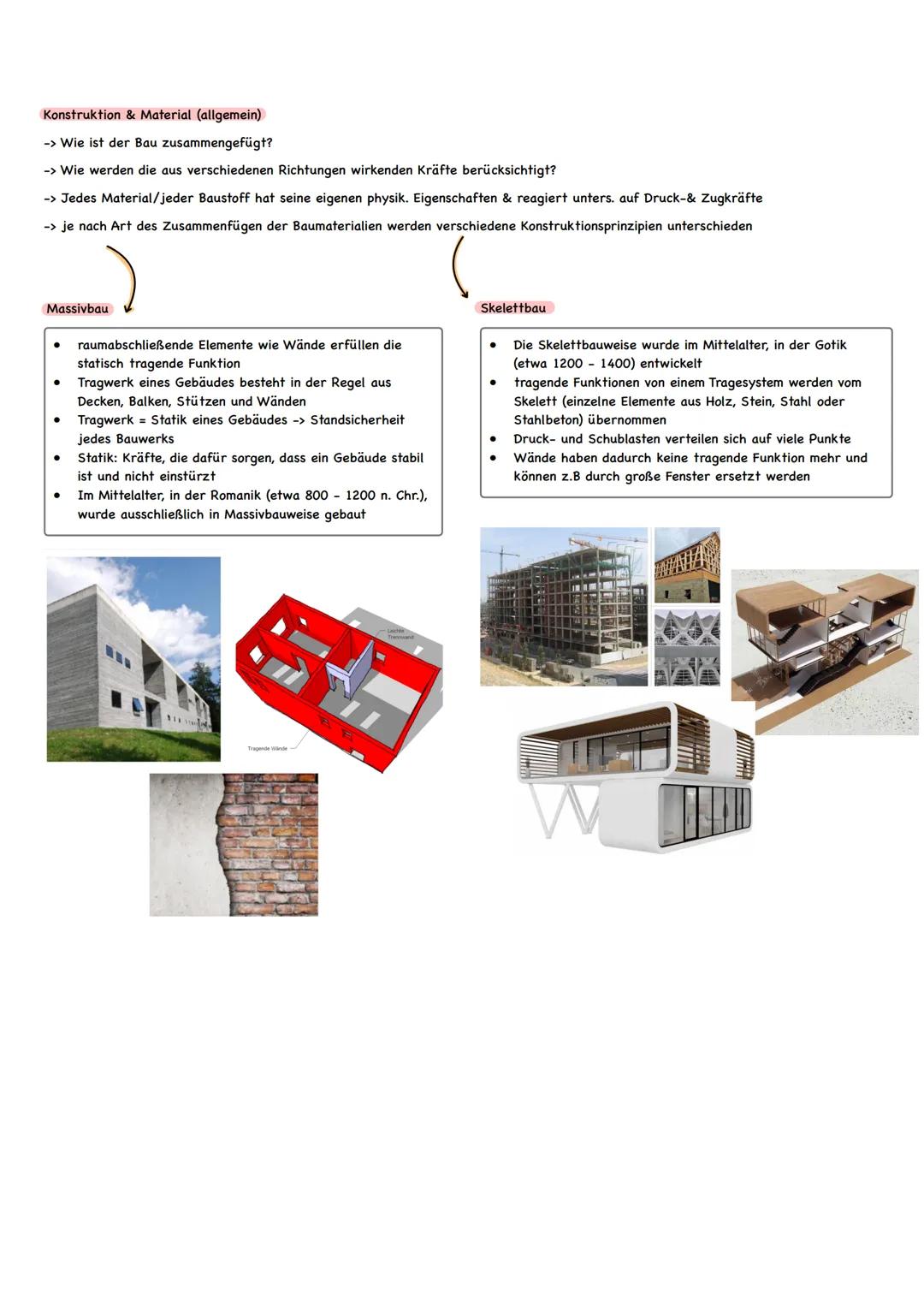 Grundlagen & Grundbegriffe
Architektur
Definition Architektur
Architektur (griechisch) Baukunst
-> Auseinandersetzung des Menschen mit gebau