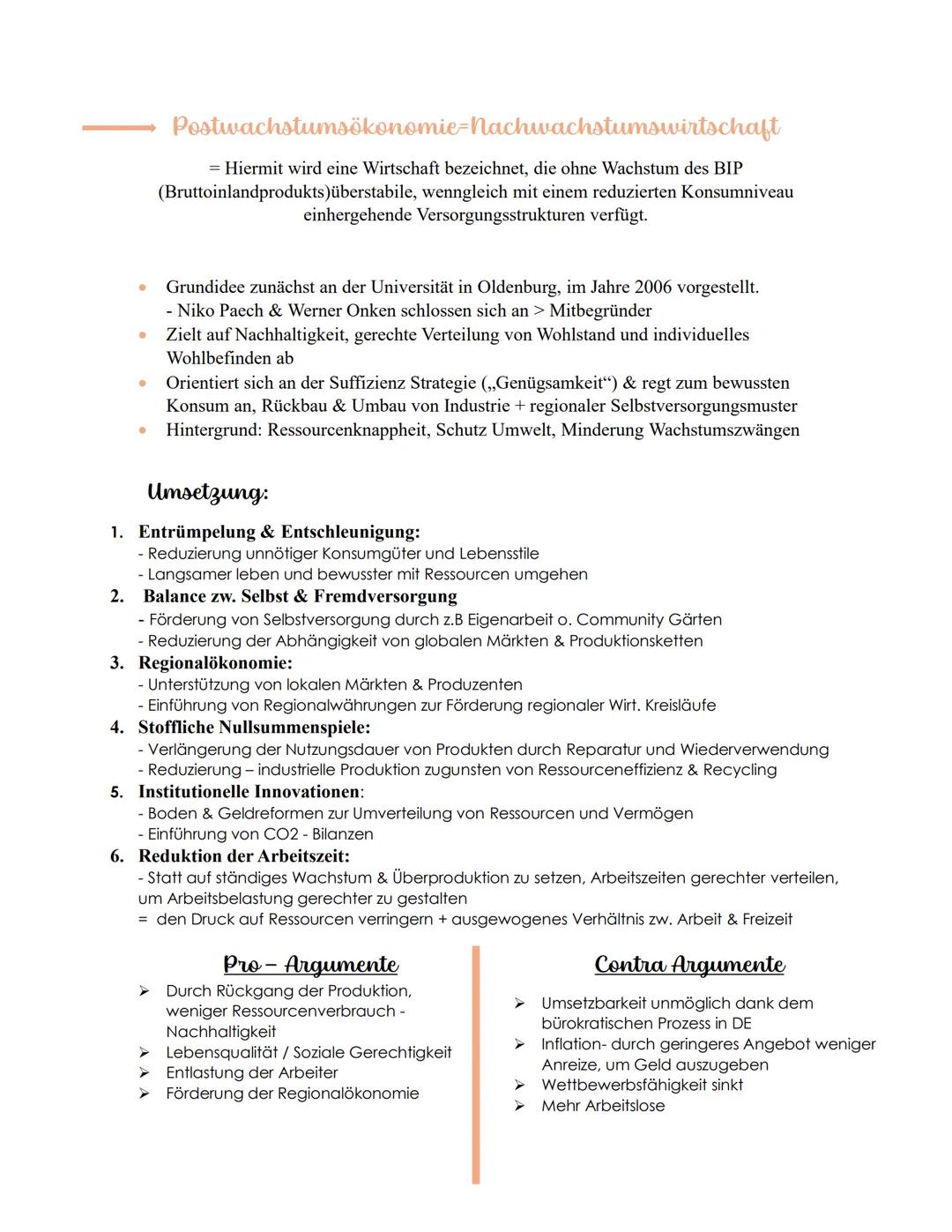 PGW-Lernzettel Thema 1
Wirtschaftspolitik und nachhaltigkeit
.
Konzepte der Nachhaltigkeit (UNO- Ziele)
,,United Nations Organization"- Vere