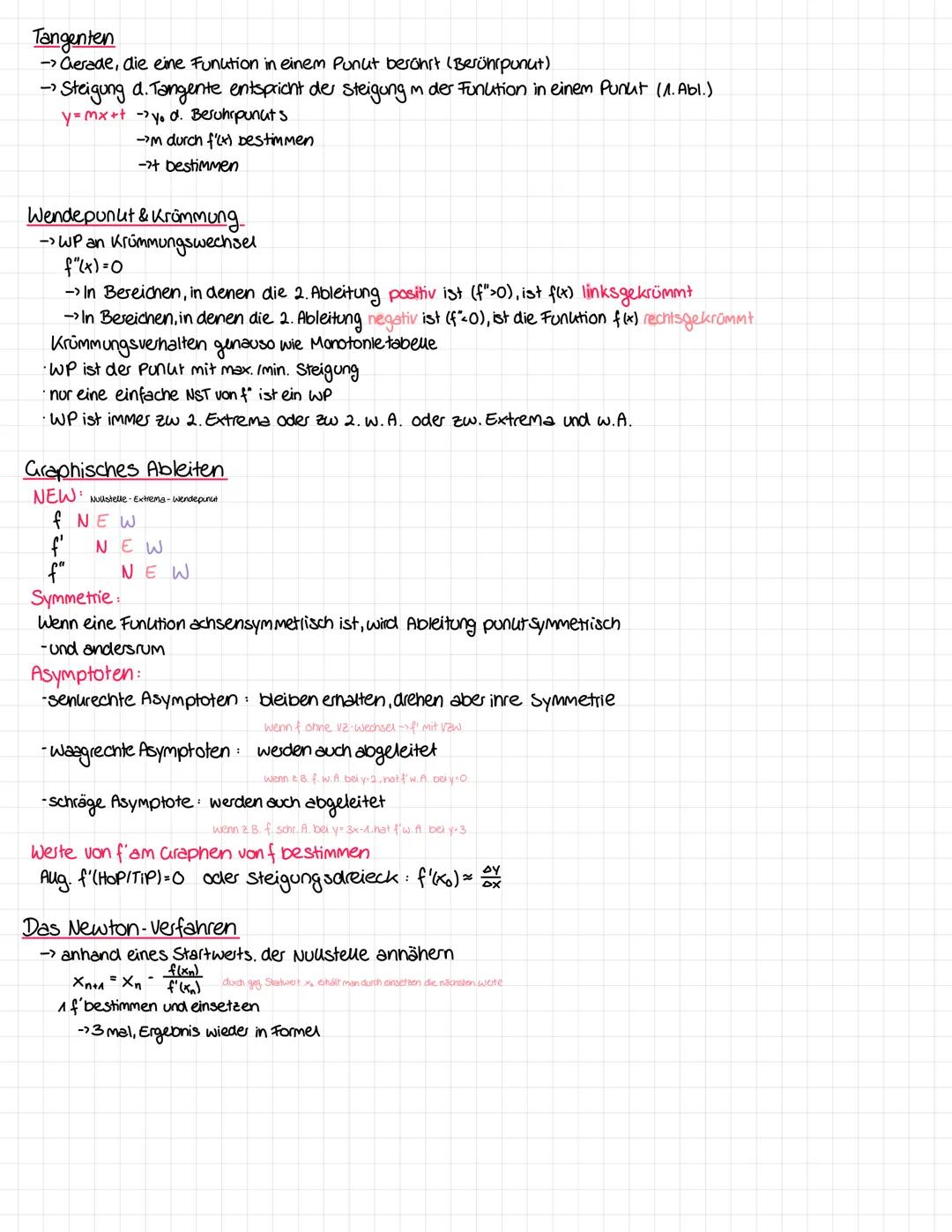 ANALYSIS
Funutionen:
Algemeine Geradenform: y=mx++
Mathematik
DY
M=
=
Ya-Ya
x2-x^
oder
m=tan (a)
->
· gllf-mg = ms
g+f.
→ mg = M
Quadratisch